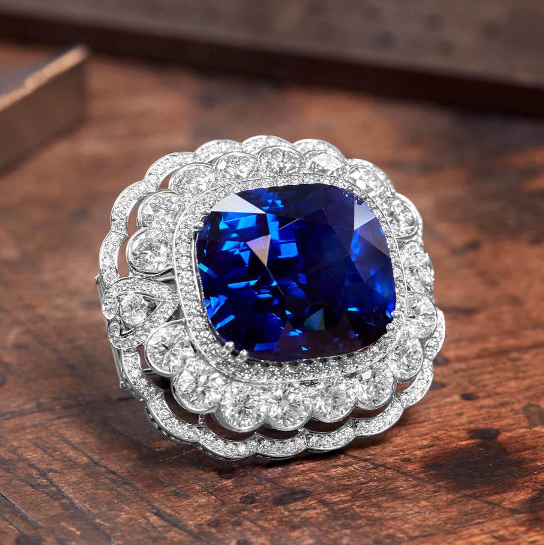 Fit for a Queen: the 118.88ct Garrard Jubilee Sapphire brooch