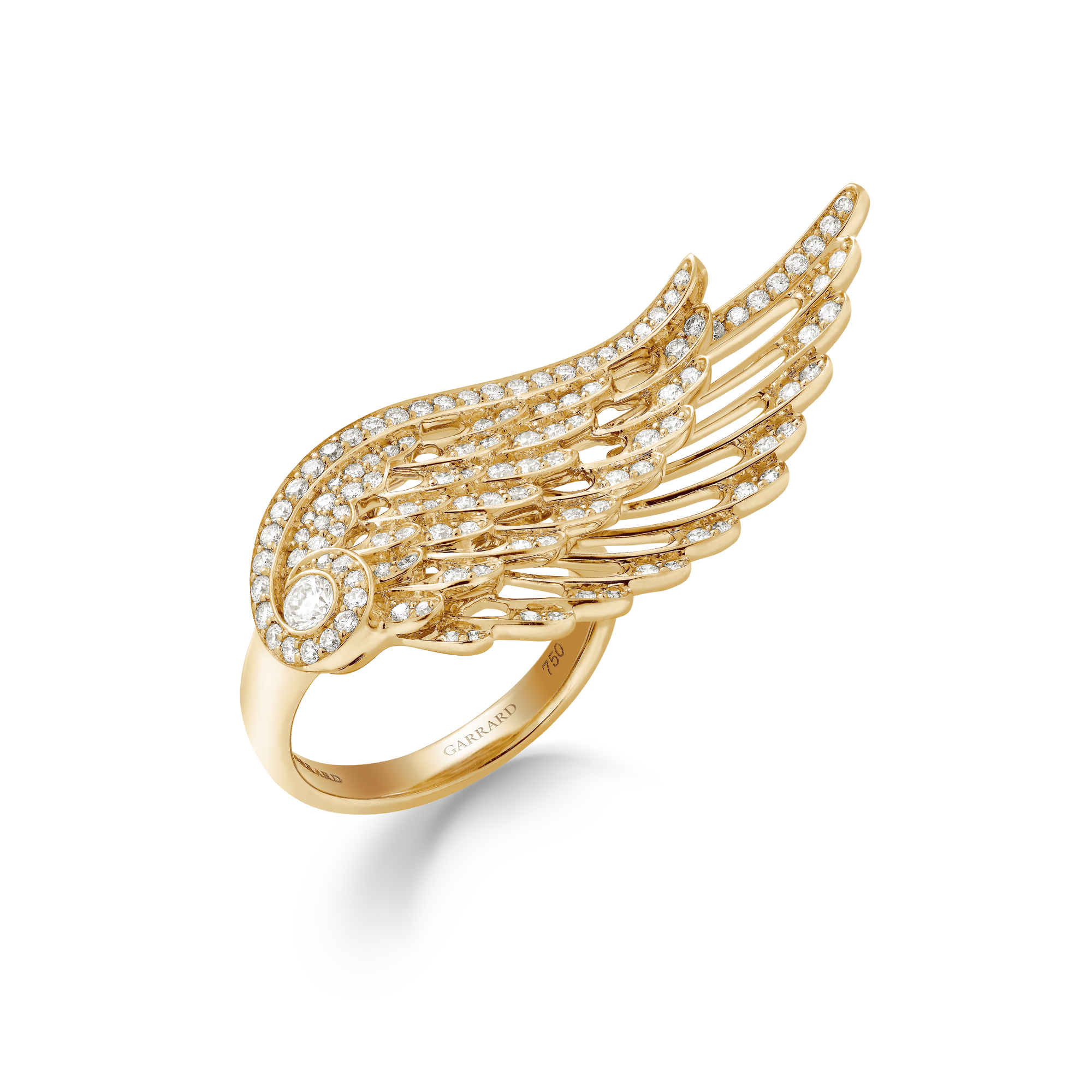 Wings Embrace Diamond Ring | In 18ct Yellow Gold