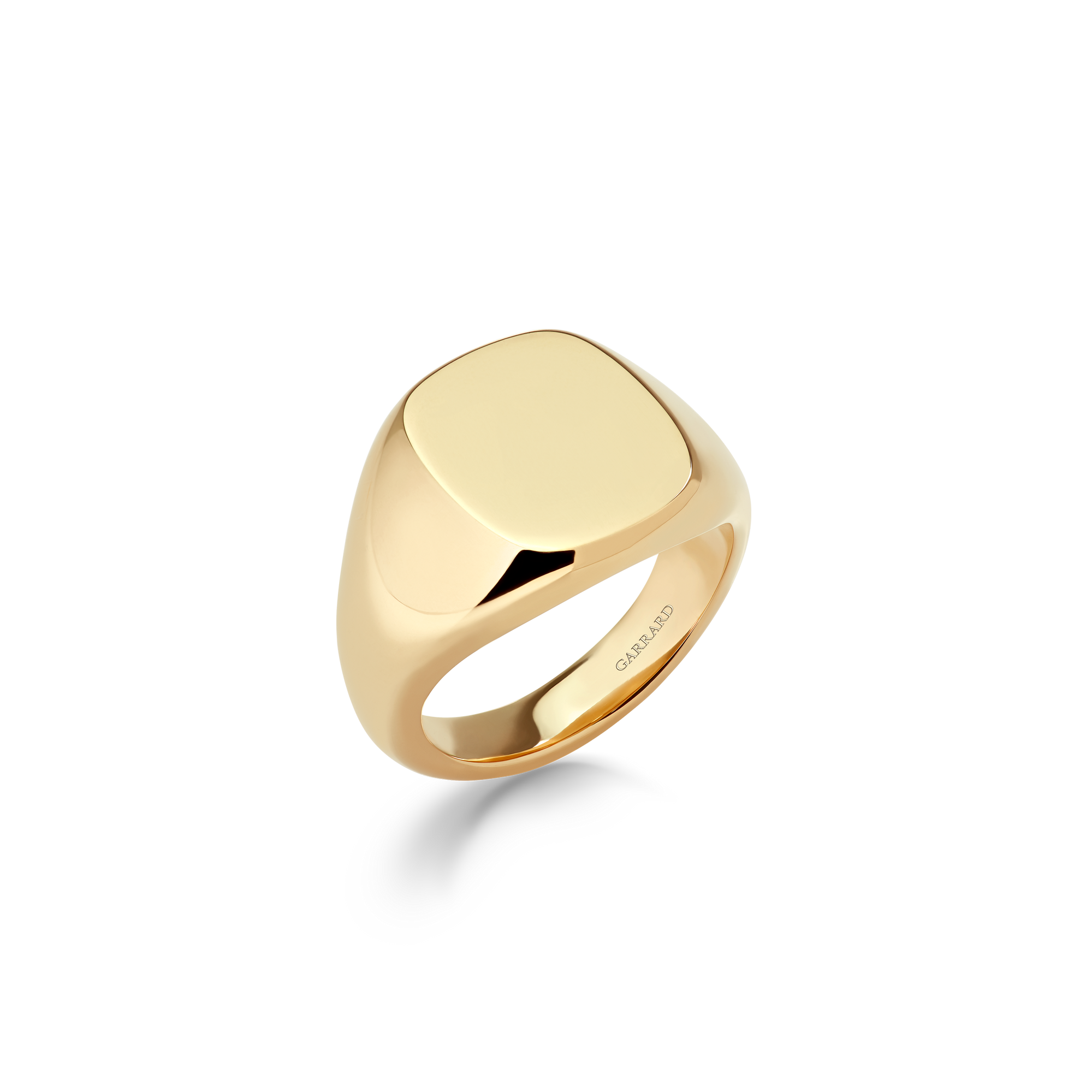 Medium Cushion Signet Ring | In 18ct Yellow Gold