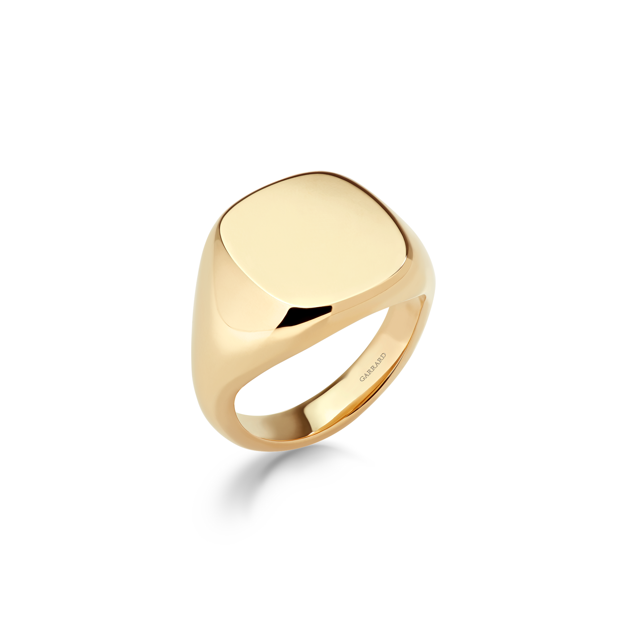 Large Cushion Signet Ring | In 18ct Yellow Gold
