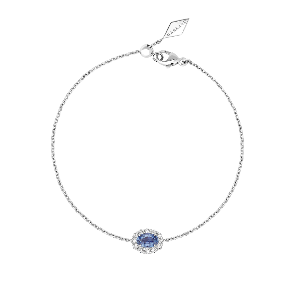 1735 Mini Icons Pale Sapphire Bracelet | In Platinum with Diamonds