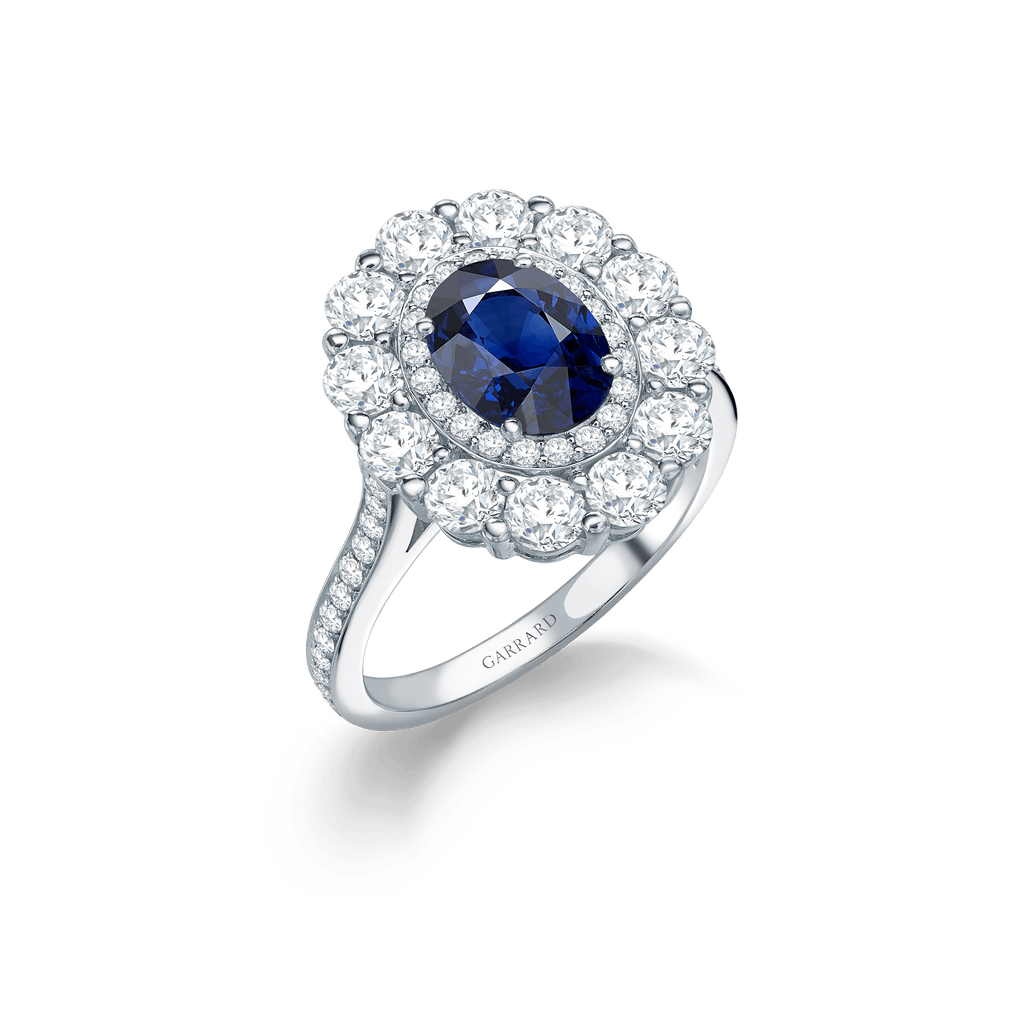 Garrard-1735-jewellery-collection-Sapphire-Double-Cluster-Ring-In-Platinum-with-Diamonds-JR17PT09-Hero-View