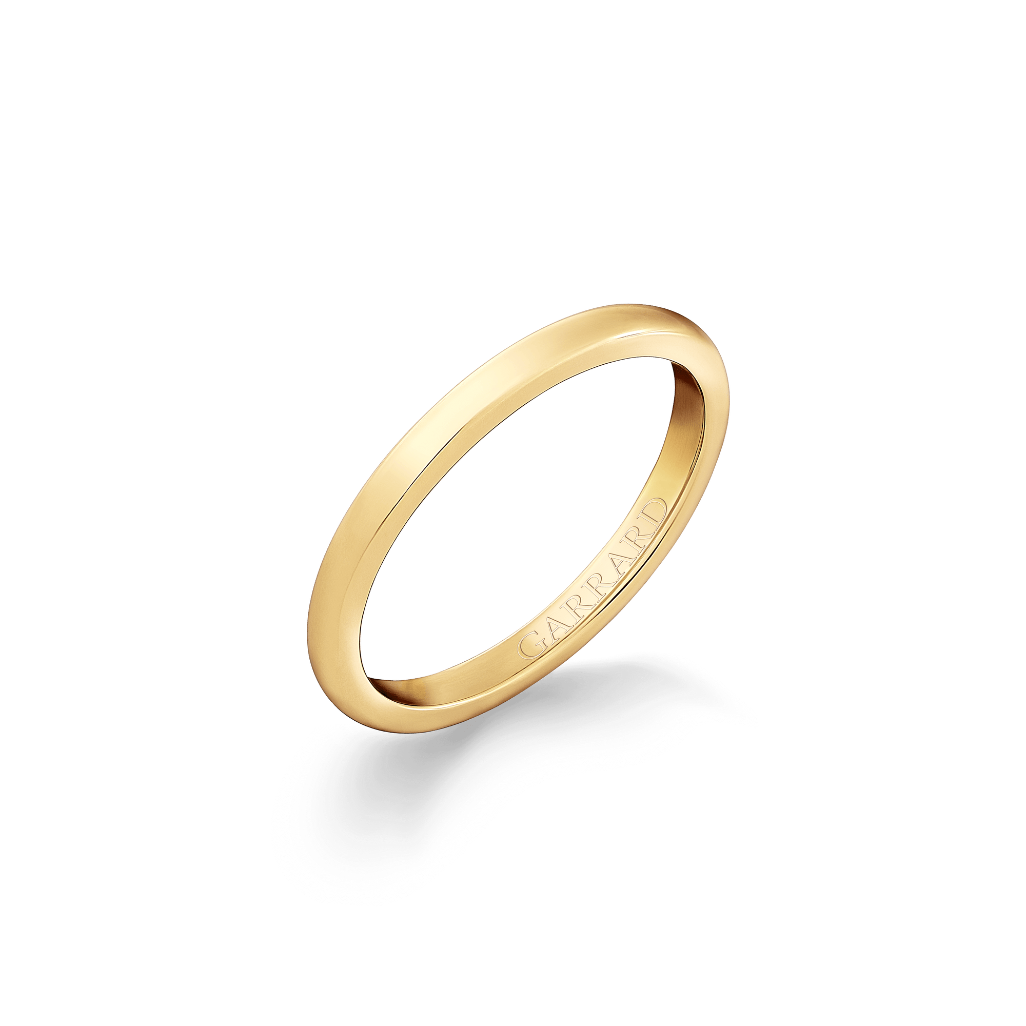 Garrard 18ct yellow gold 2mm medium court wedding band 2017990011