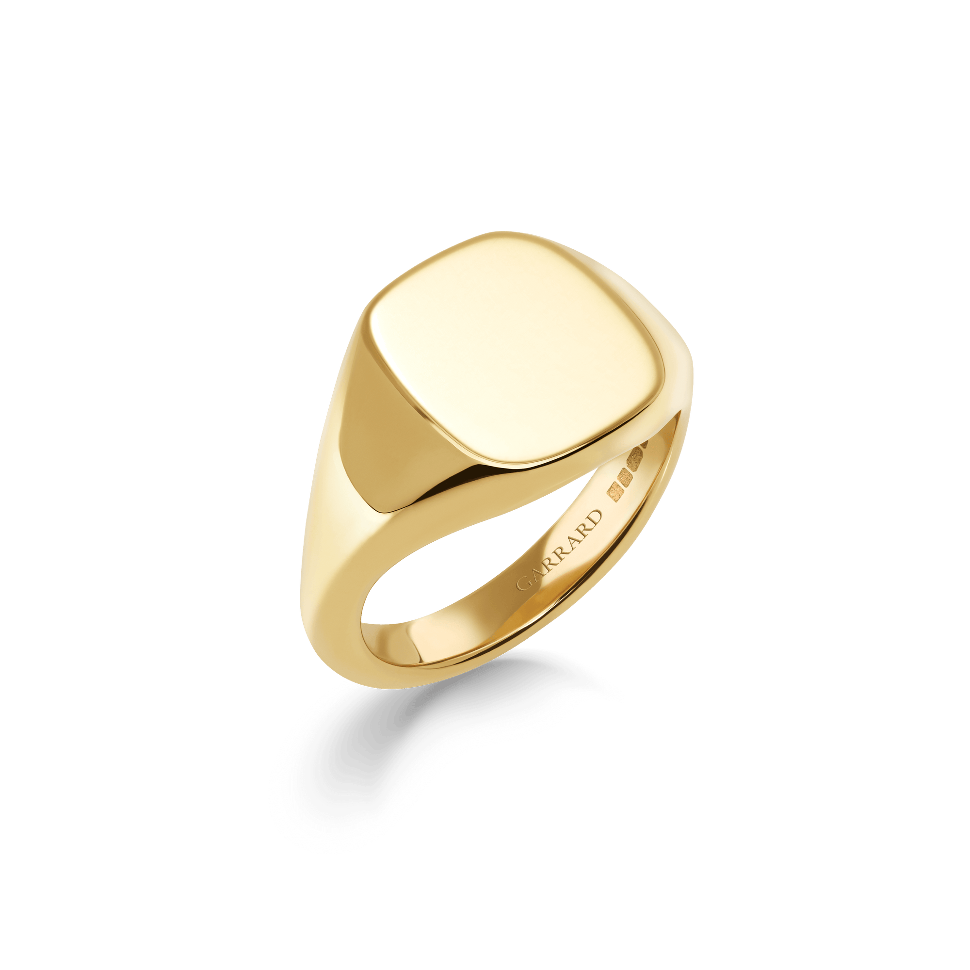 Medium Cushion Signet Ring | In 18ct Yellow Gold