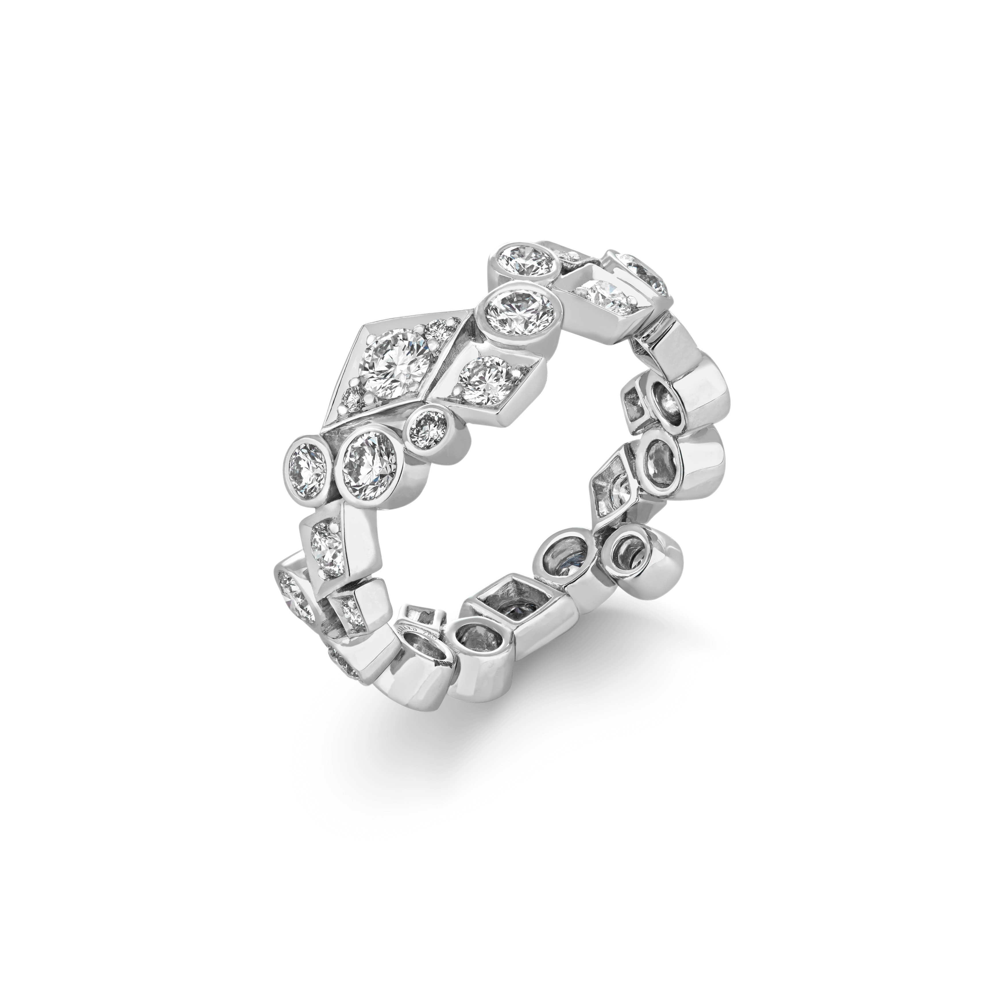 Albemarle Abstract Diamond Ring | In 18ct White Gold