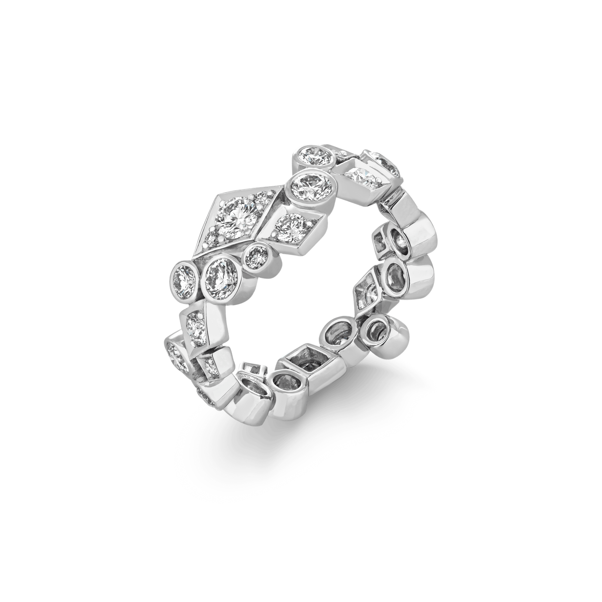 Garrard Albemarle Abstract jewellery collection Diamond Ring In 18ct White Gold 2017424 Hero