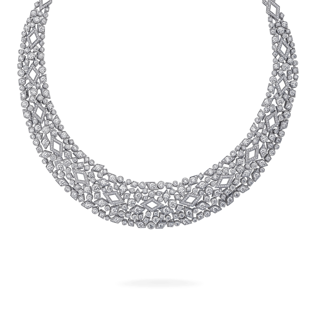 Garrard Albemarle High Jewellery Diamond Collar Necklace In 18ct White Gold 2017323