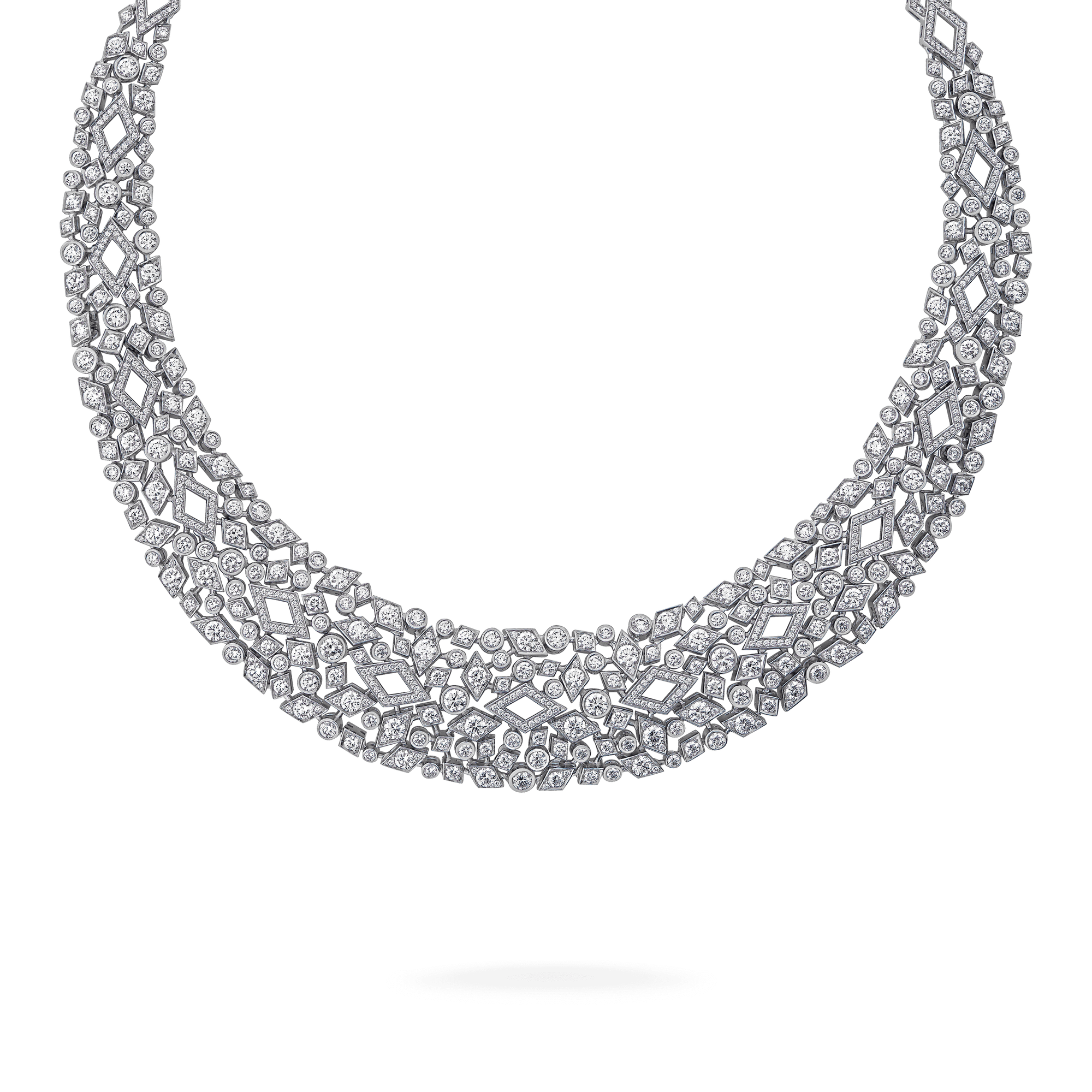 Garrard Albemarle High Jewellery Diamond Collar Necklace In 18ct White Gold 2017323