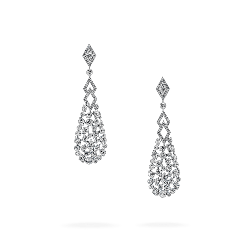 Garrard Albemarle High Jewellery Diamond Earrings In 18ct White Gold 2017324