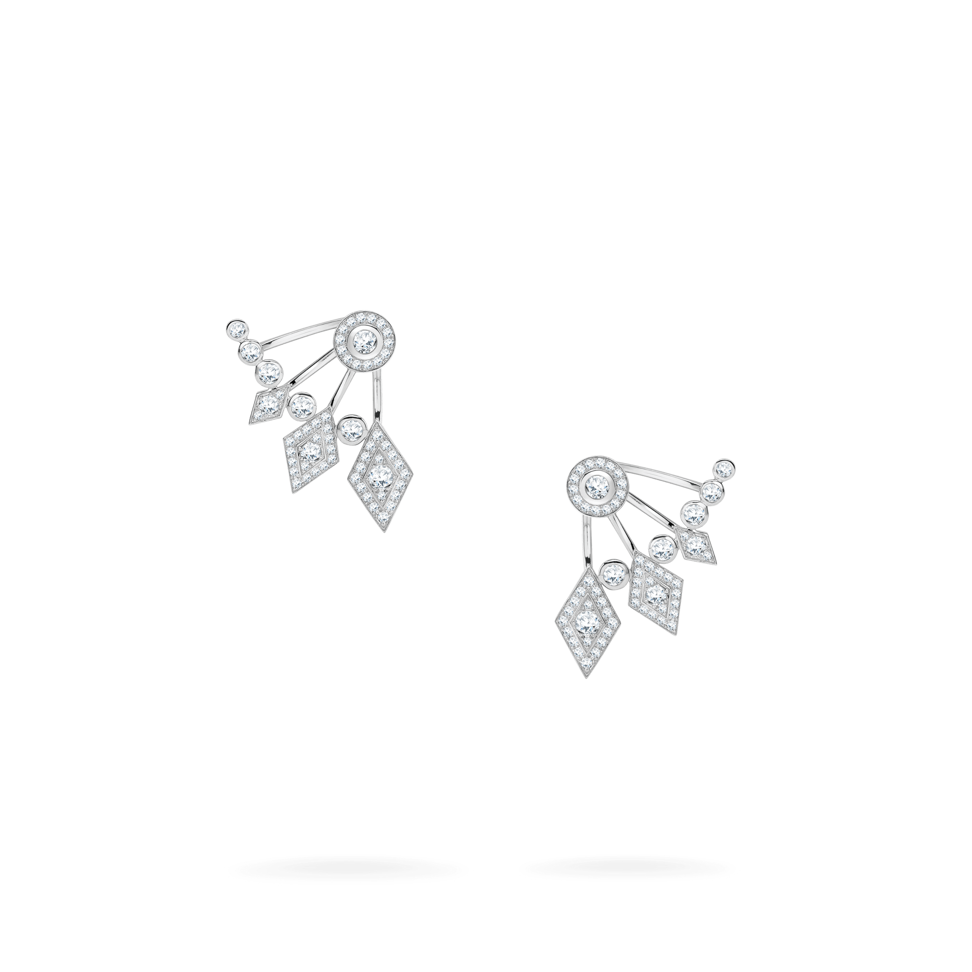 Garrard Albemarle jewellery Collection Diamond Ear Climbers in 18ct White Gold 2014398 Hero