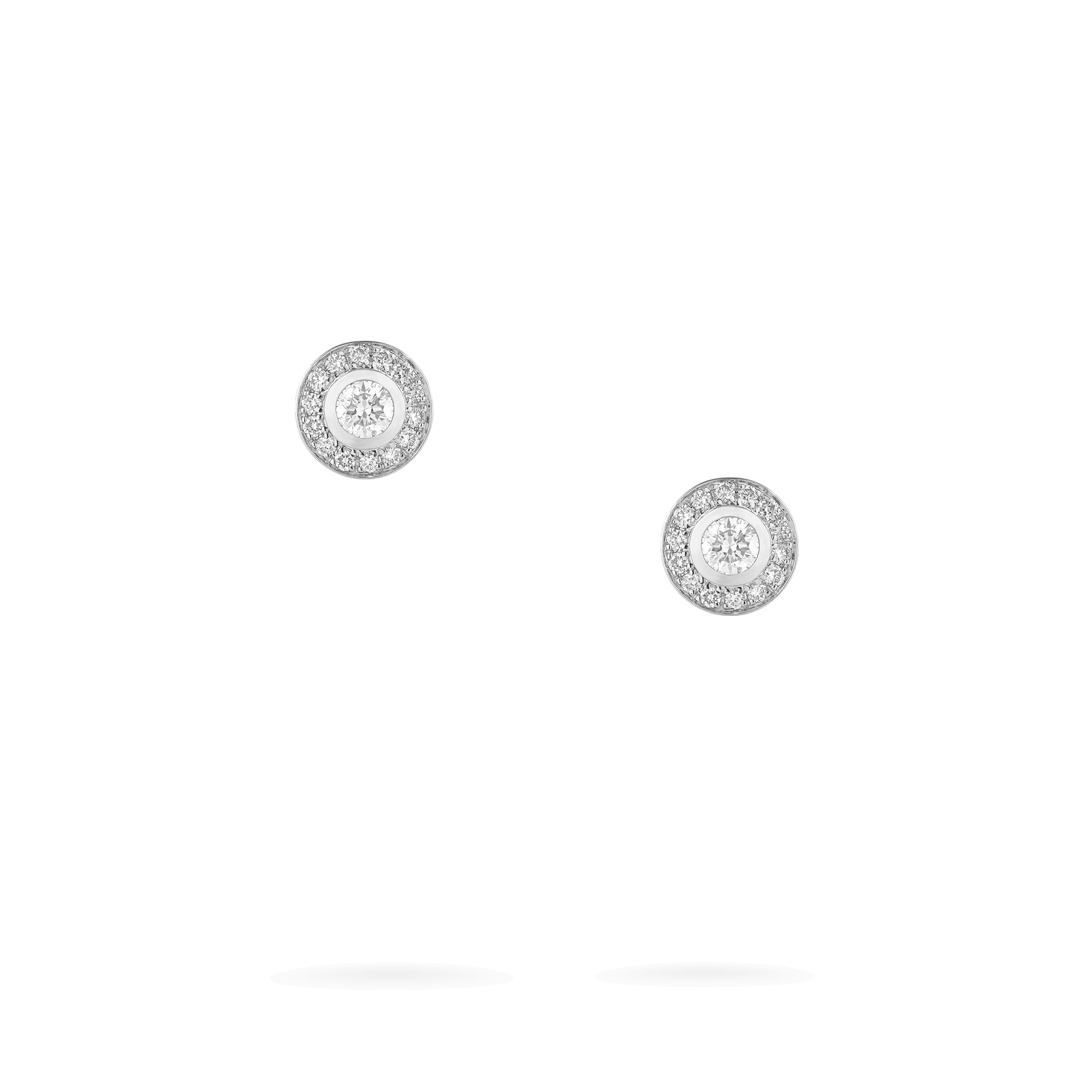 Garrard Albemarle jewellery Collection Diamond Stud Earrings In 18ct White Gold, 2017775, Hero View 11.36.20