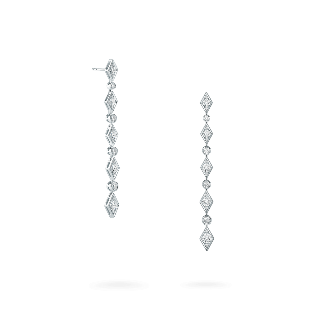 Garrard Albemarle jewellery collection Diamond Drop Earrings In 18ct White Gold 2014501 Hero1