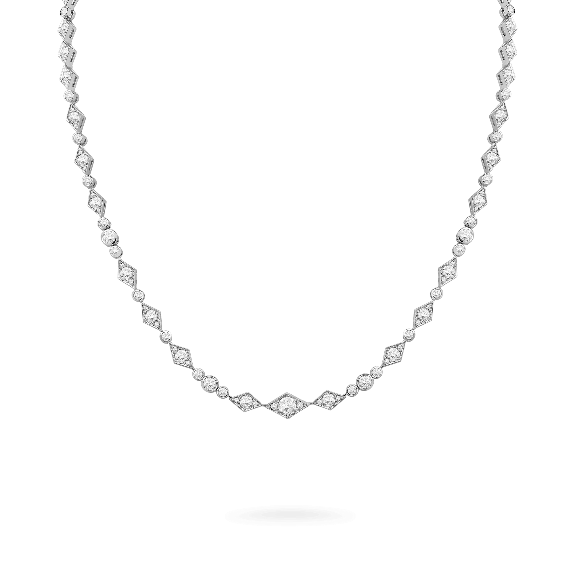 Garrard Albemarle jewellery collection Diamond Necklace in 18ct White Gold 2014503 Hero 1