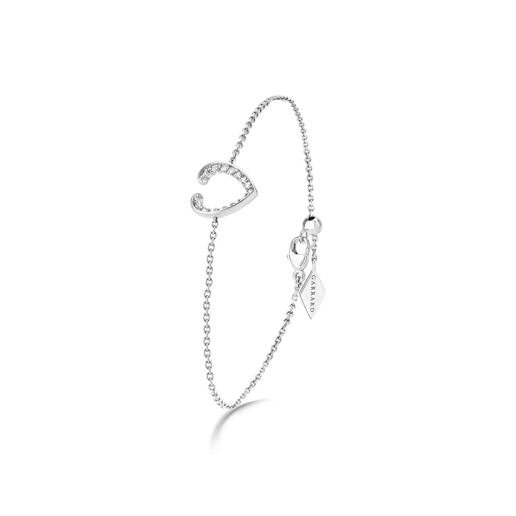 Garrard Aloria Mini Icon collection white diamond bracelet in 18ct white gold 2018649 Hero View