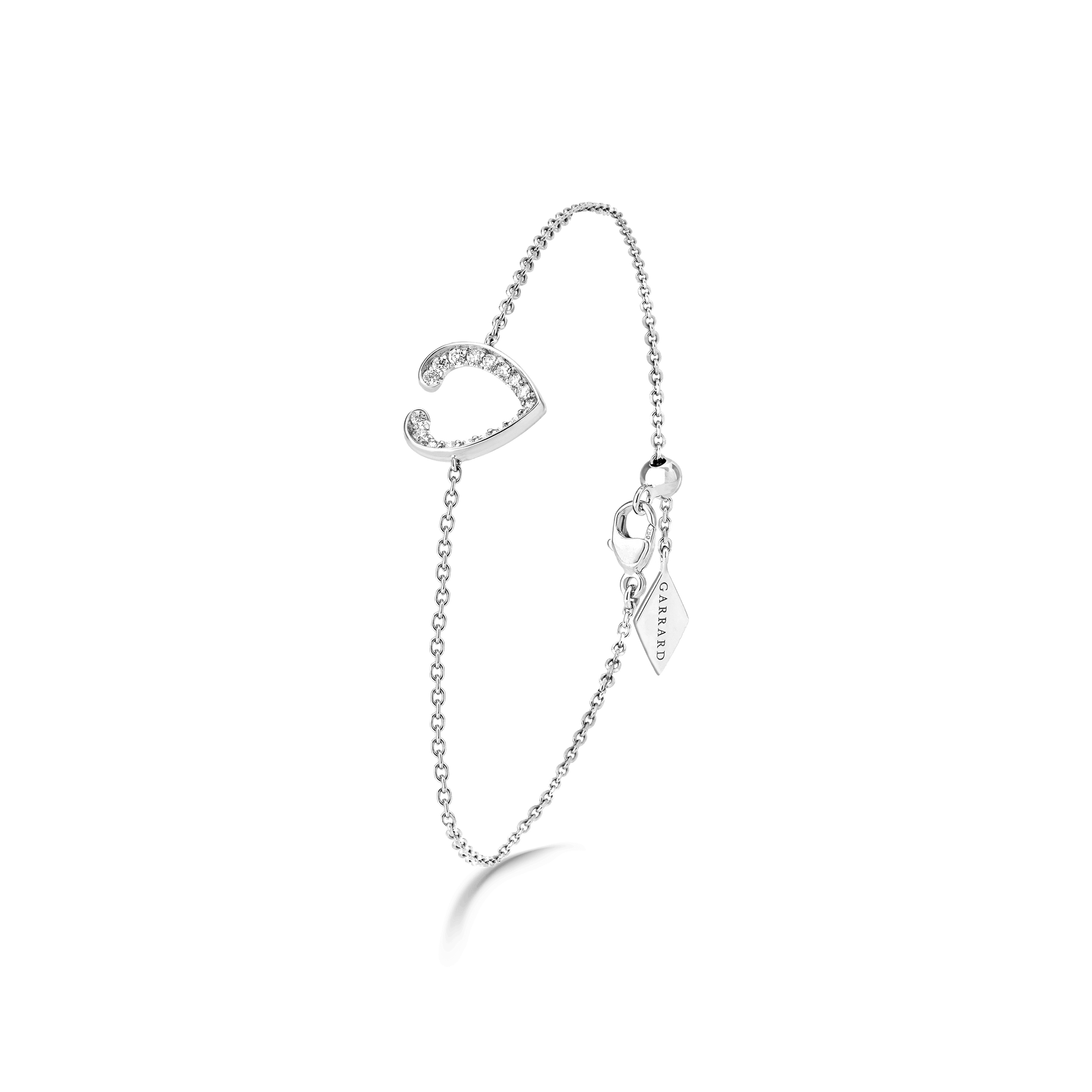 Garrard Aloria Mini Icon collection white diamond bracelet in 18ct white gold 2018649 Hero View