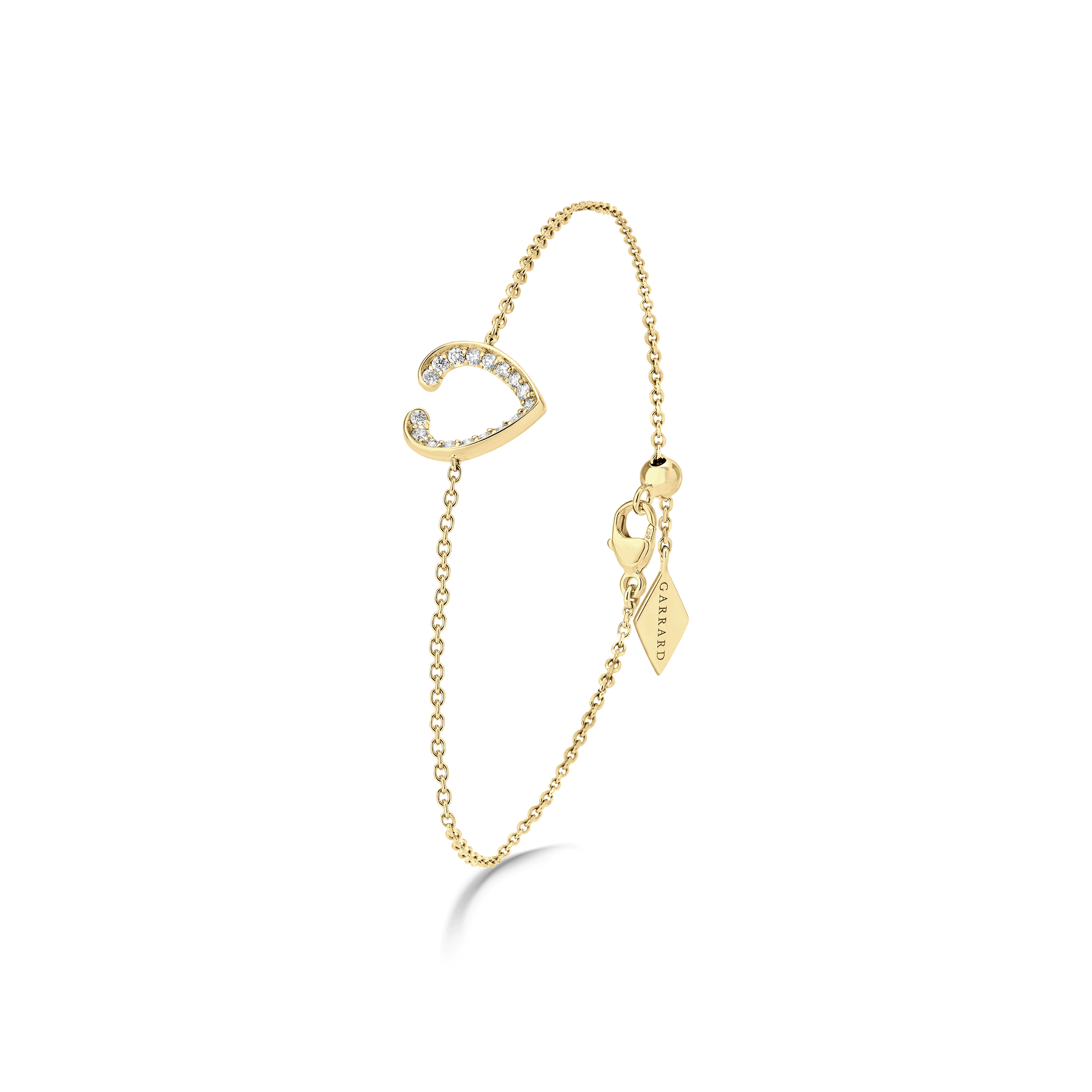Garrard Aloria Mini Icon collection white diamond bracelet in 18ct yellow gold 2018651 Hero View