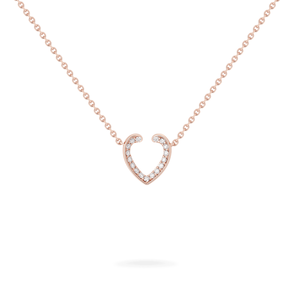 Garrard Aloria Mini Icon collection white diamond pendant in 18ct rose gold 2018643 Hero View
