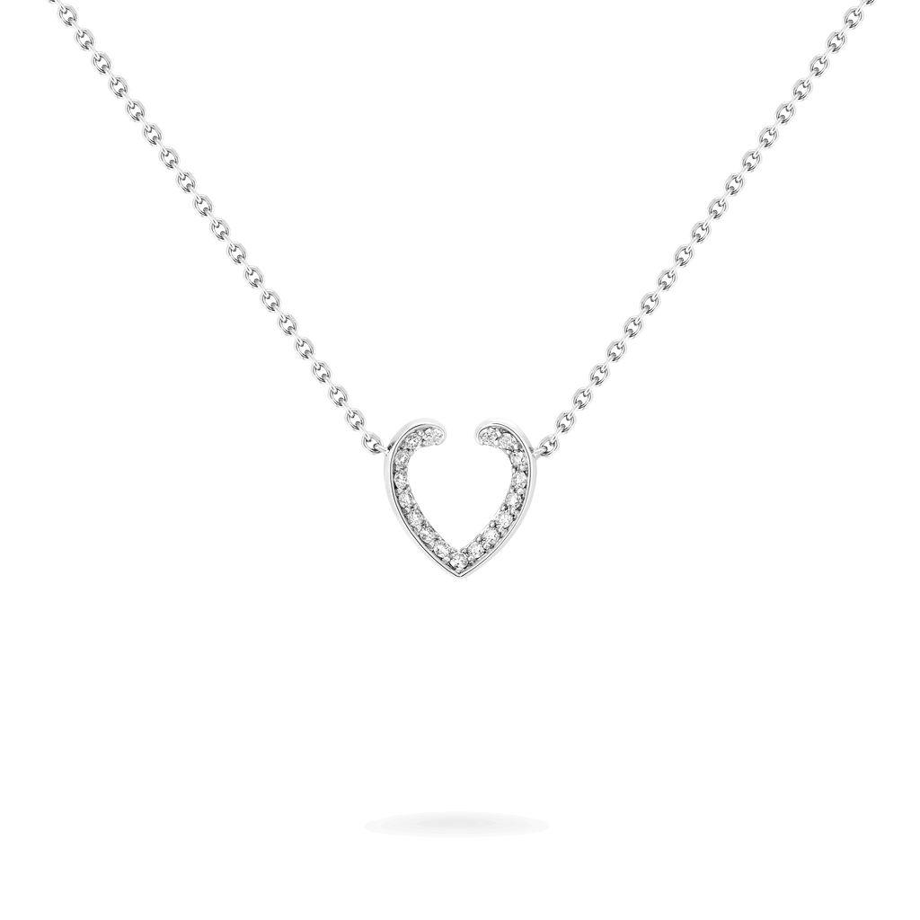 Garrard Aloria Mini Icon collection white diamond pendant in 18ct white gold 2018643 Hero View 1