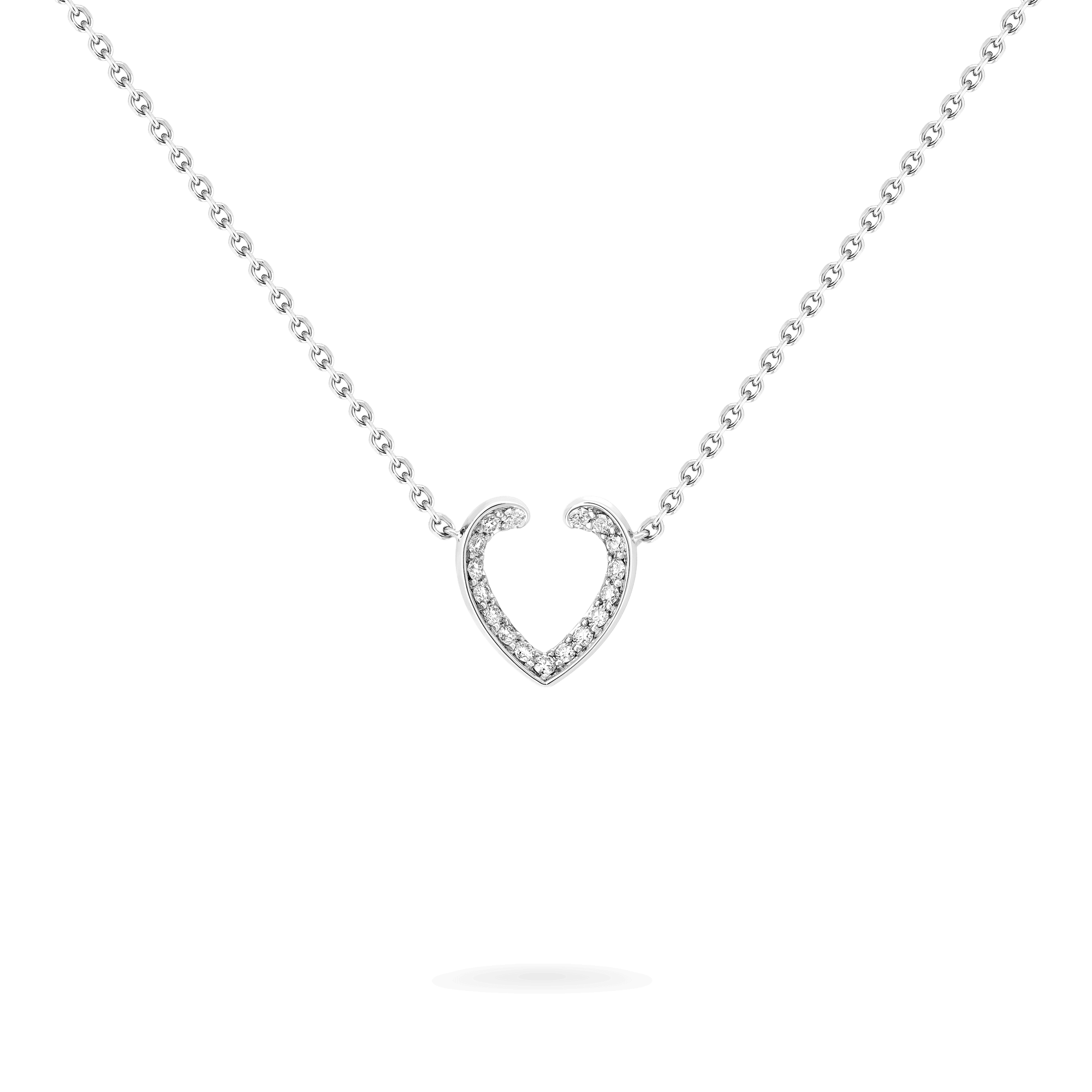 Garrard Aloria Mini Icon collection white diamond pendant in 18ct white gold 2018643 Hero View 1