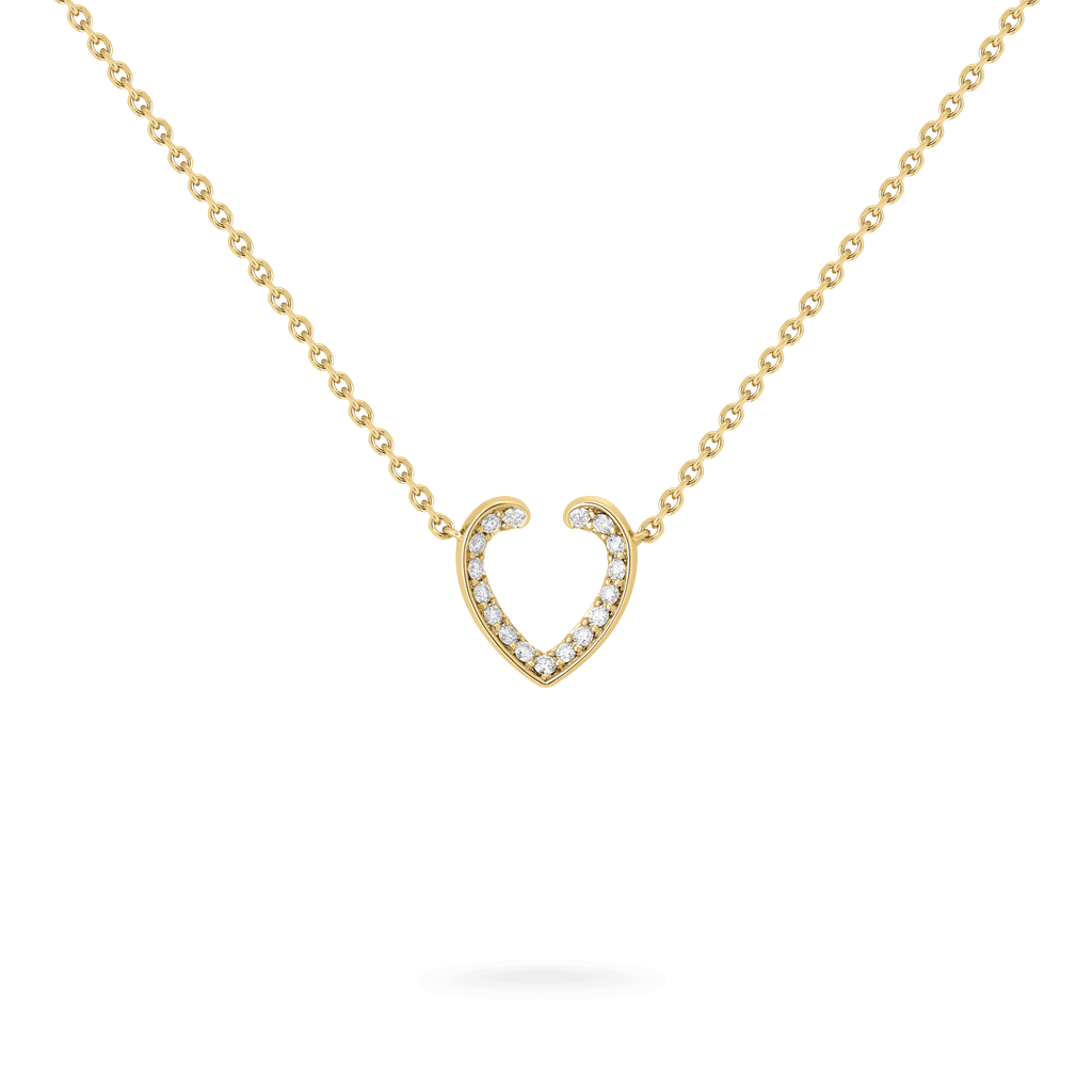 Garrard Aloria Mini Icon collection white diamond pendant in 18ct yellow gold 2018643 Hero View