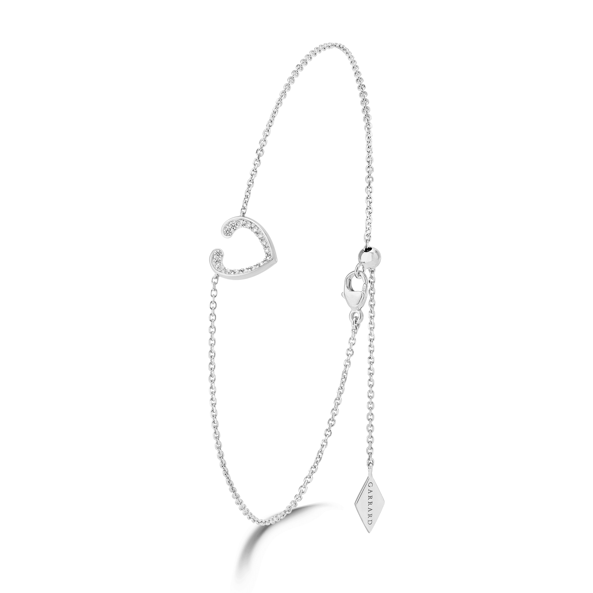 Garrard Aloria collection Diamond Anklet in 18ct White Gold 2018652 Hero View 2