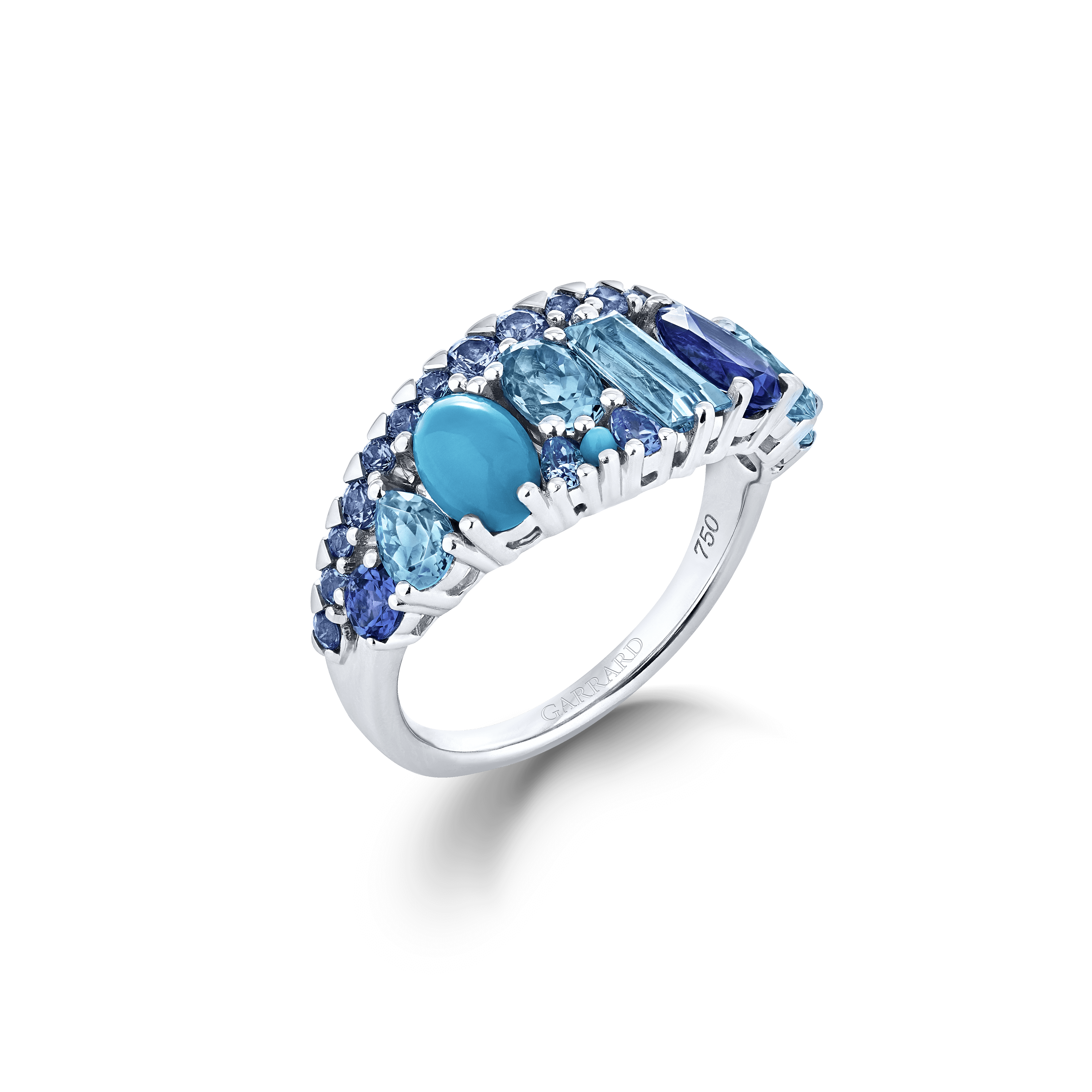 Blaze Blue Sapphire, Tanzanite, Aquamarine, Blue Topaz And Turquoise B