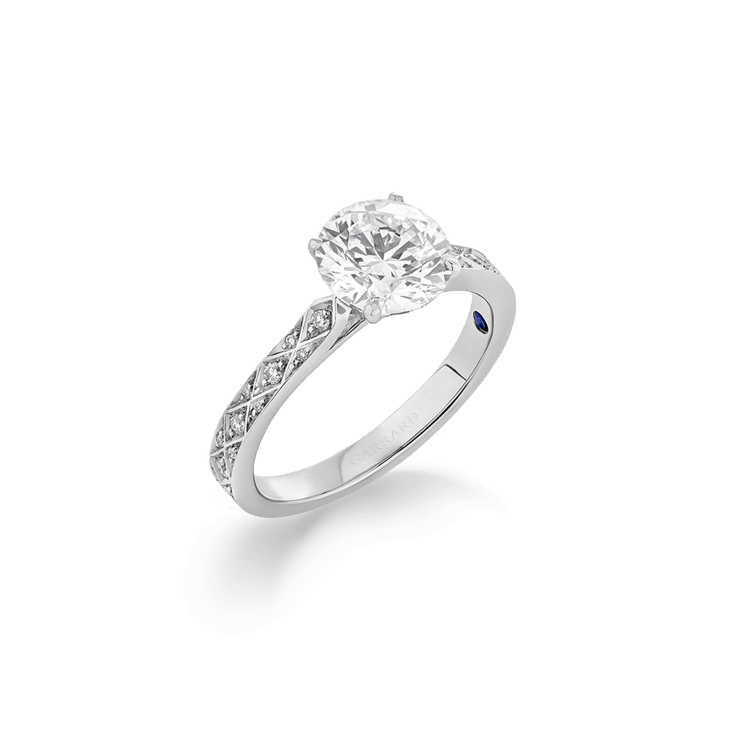 Garrard Bridal collection Signature Round Brilliant Diamond Solitaire Engagement Ring In Platinum JRSGPT01 2017572