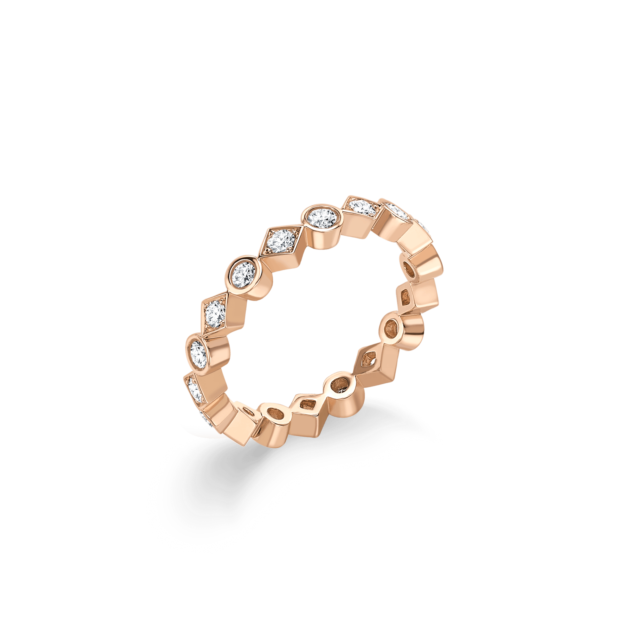 Garrard Bridal jewellery collection Albemarle Diamond Eternity Band in 18ct Rose Gold 2014397