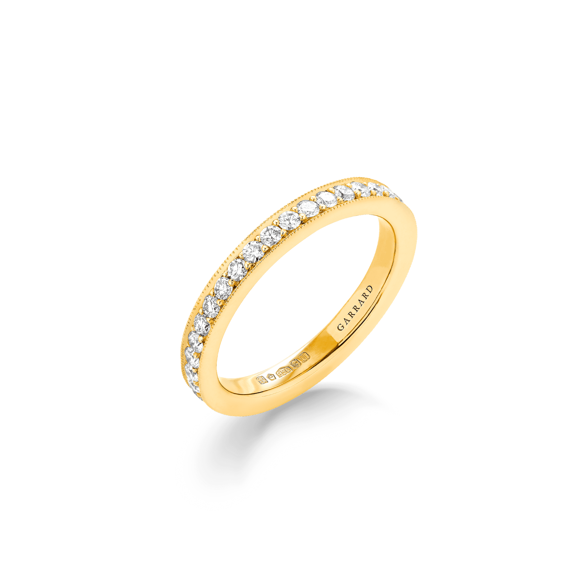 Garrard Bridal jewellery collection Evermore Diamond Eternity Band in 18ct Yellow Gold 2mm 2017254