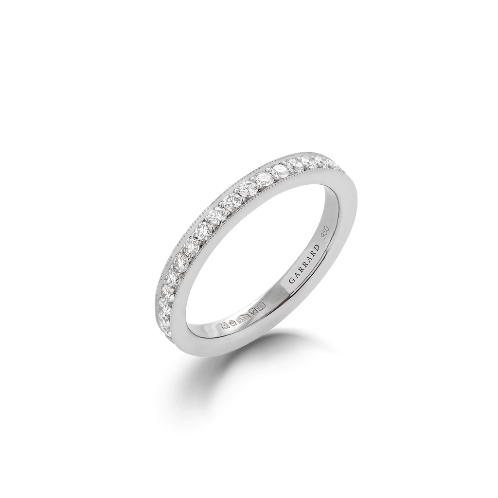 Garrard Bridal jewellery collection Evermore Diamond Eternity Band in Platinum 2mm 2016522
