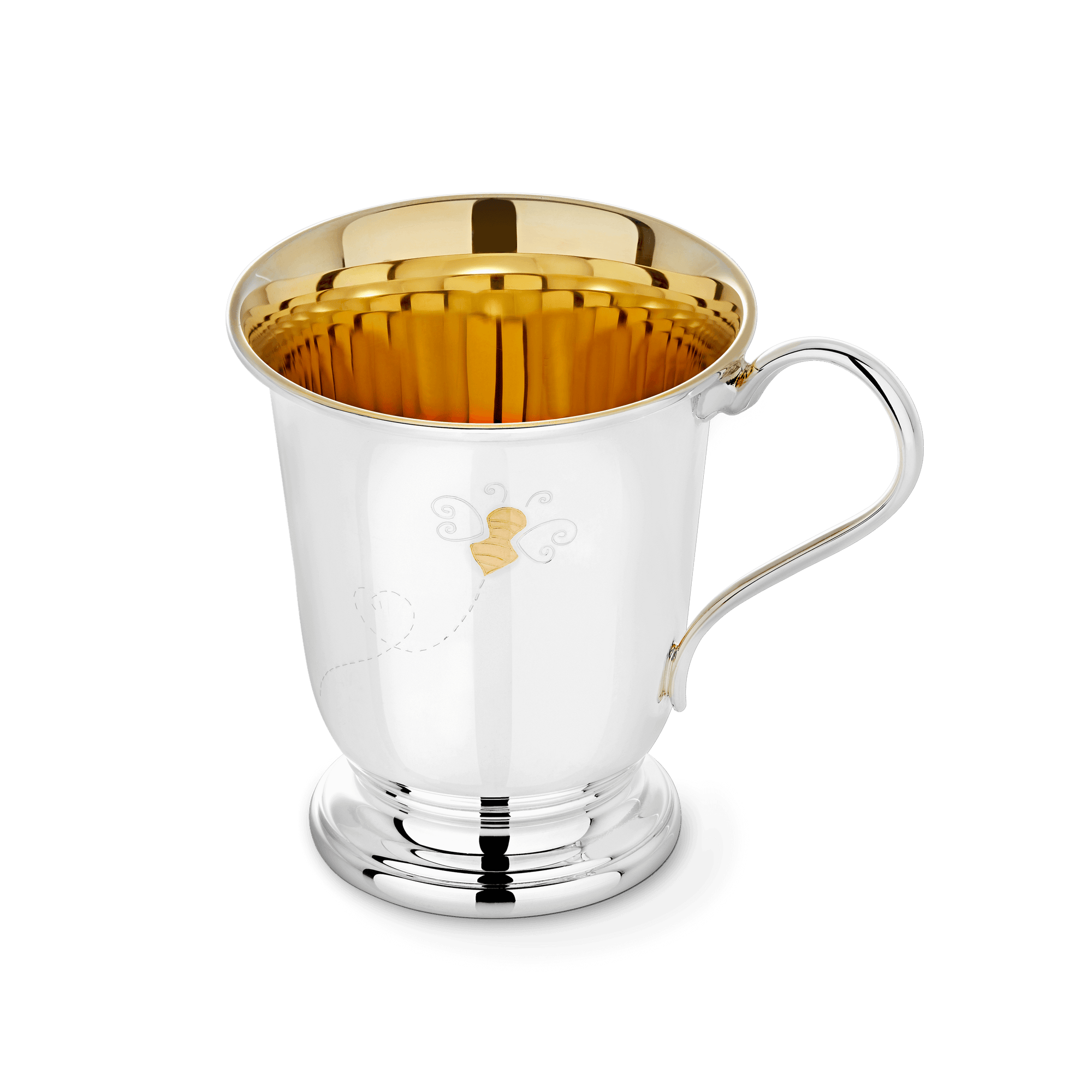 Garrard Christening New Baby Gift Baby Bee collection Sterling Silver Cup 2017564 Hero