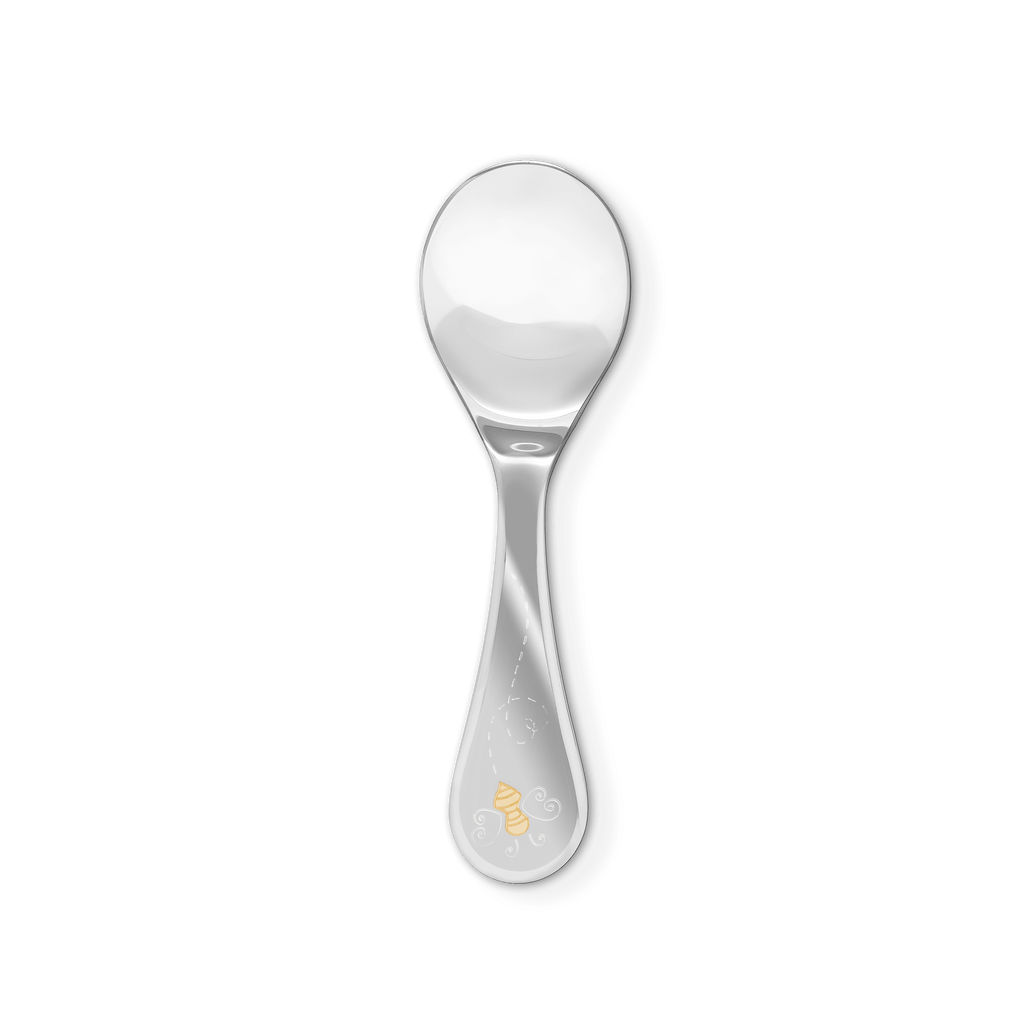 Garrard Christening New Baby Gift Baby Bee collection Sterling Silver Spoon 2017797 Hero