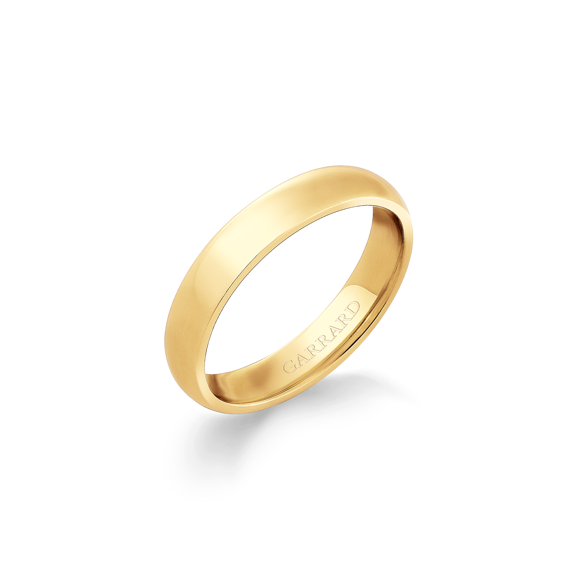 Garrard Classic Court Wedding Ring in 18ct Yellow Gold 4mm 2017996007