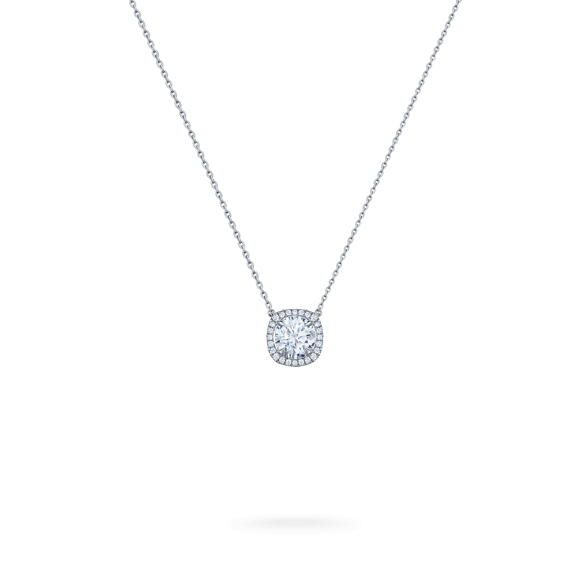 Garrard Classic jewellery Collection Solitaire Round Diamond Pendant JPTMPT01 Hero