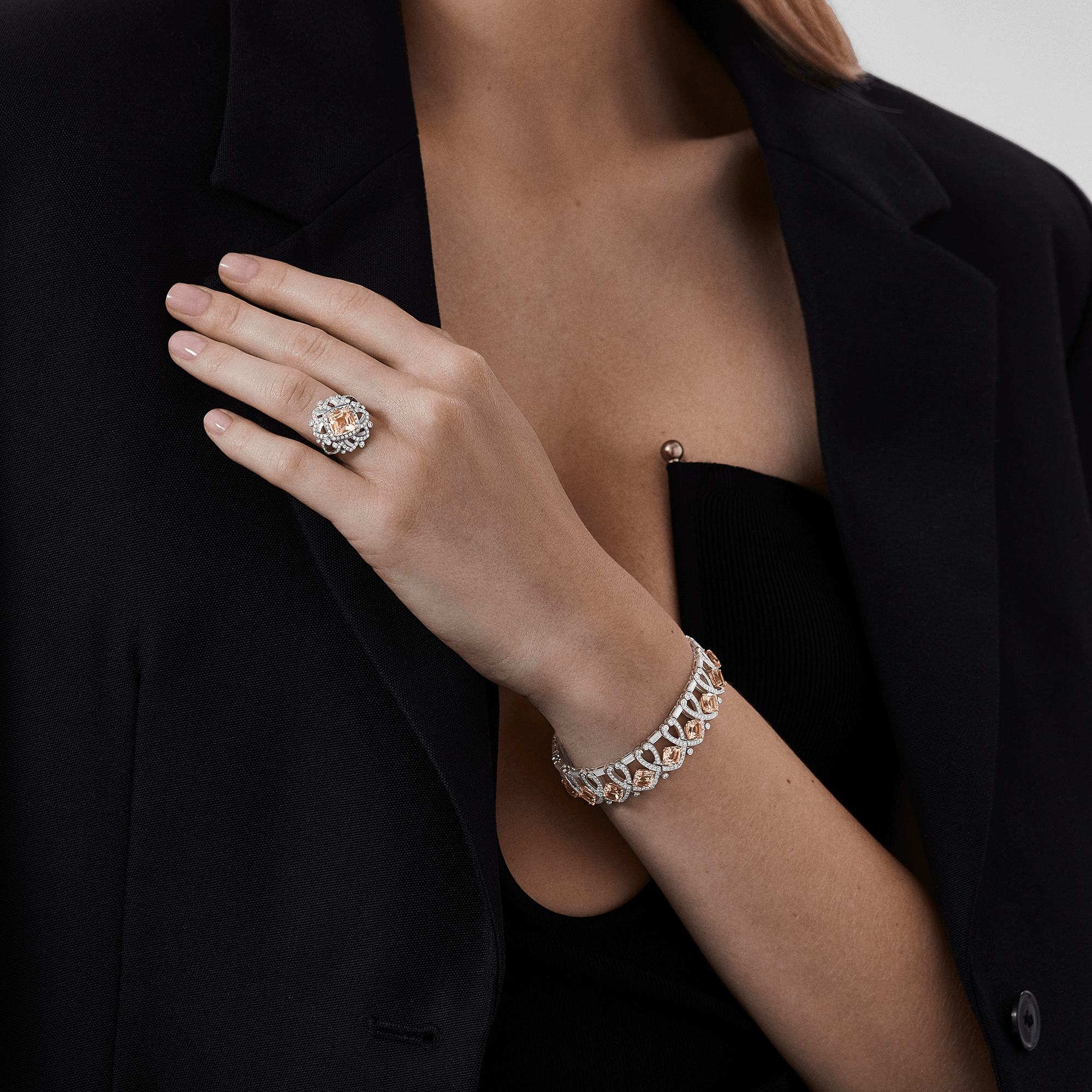 Garrard Couture Desert Rose Ring and Bangle