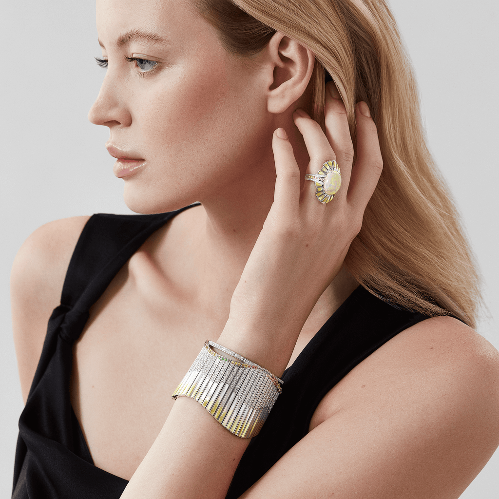 Garrard Couture Northern Lights Ring and Bangle