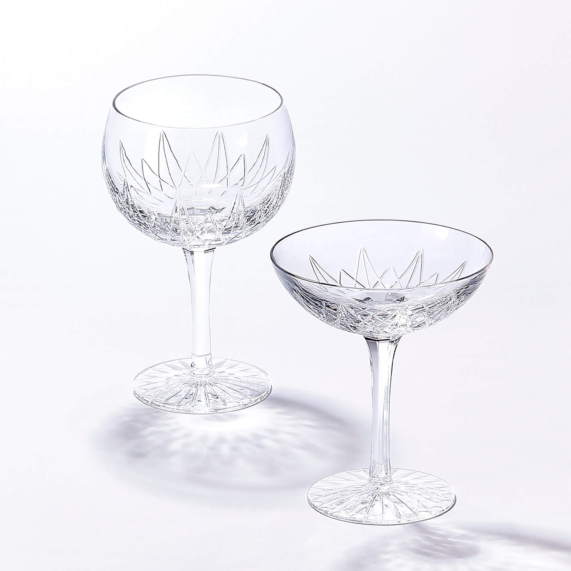 Garrard Crystal luxury home barware coupe glasses