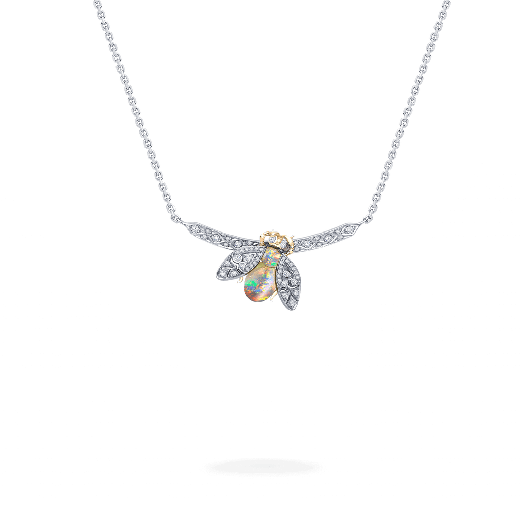 Garrard Enchanted Palace Jewellery Collection Opal and Diamond Bug Pendant 