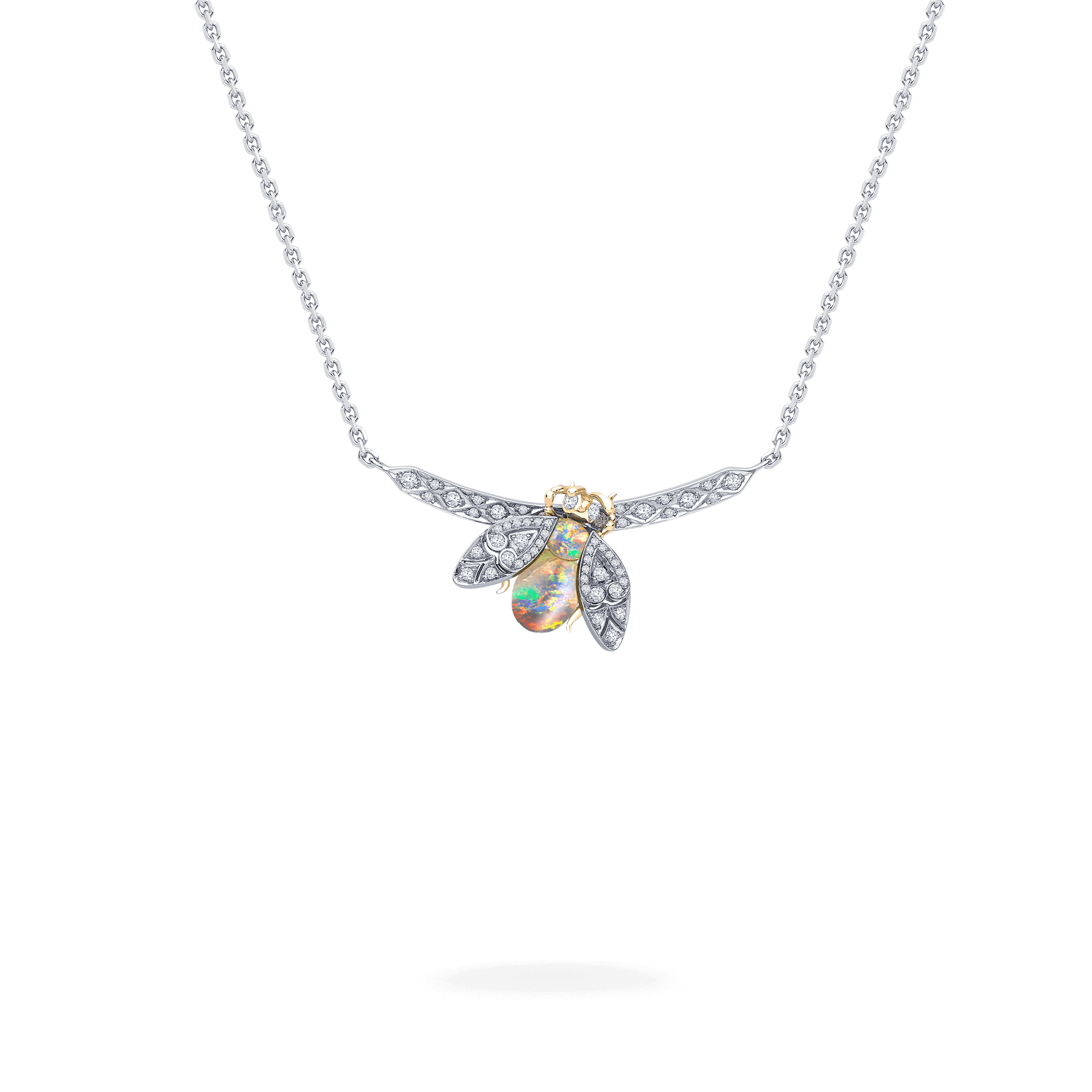 Garrard Enchanted Palace Jewellery Collection Opal and Diamond Bug Pendant 