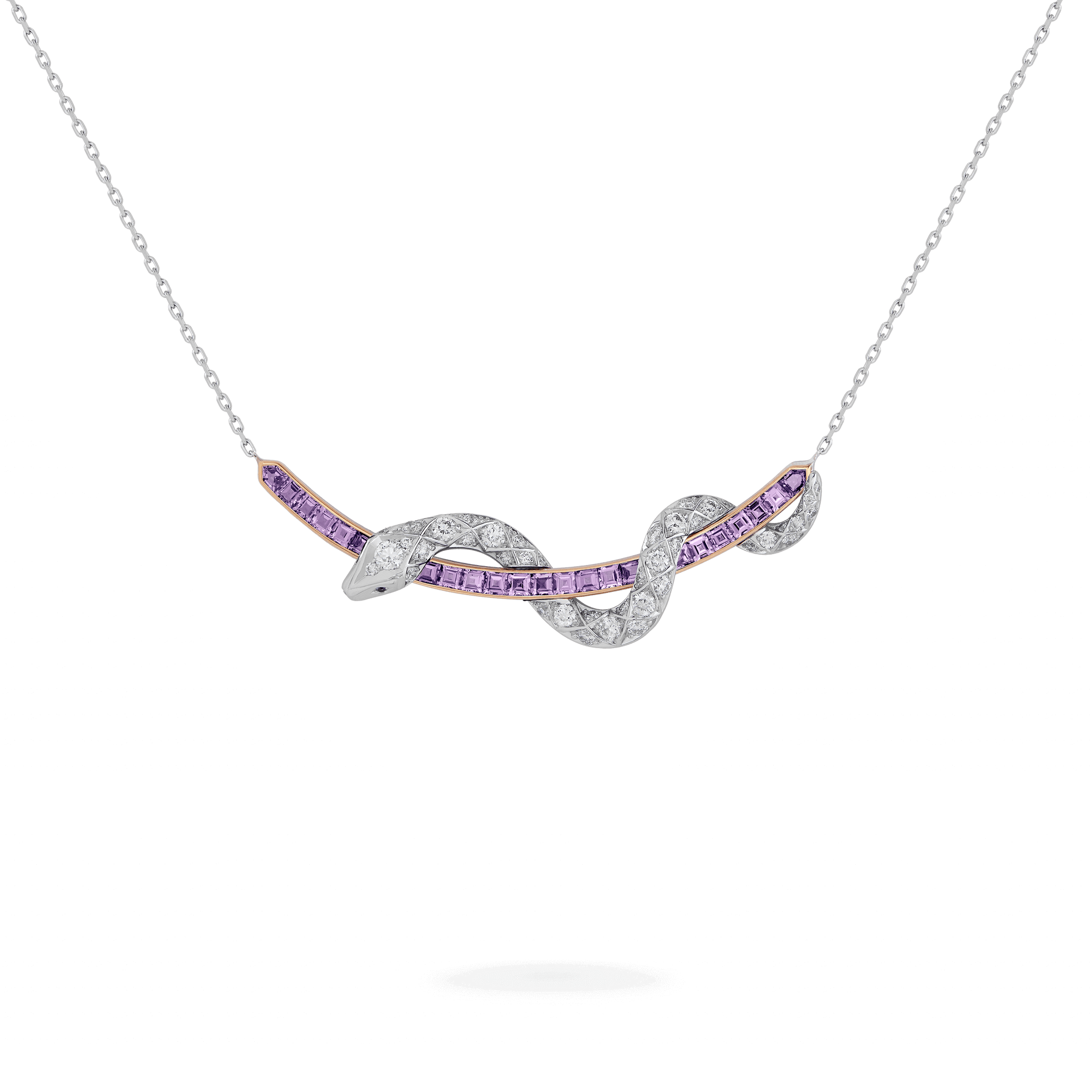 Garrard Enchanted Palace Jewellery Collection Serpent Purple Sapphire and Diamond Pendant 