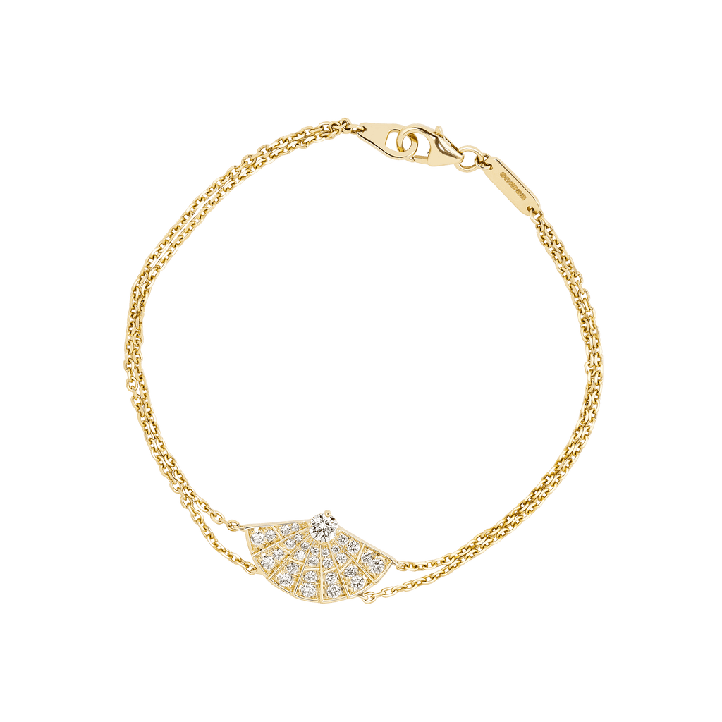 Garrard Fanfare Symphony Diamond Bracelet In 18ct Yellow Gold 2018313