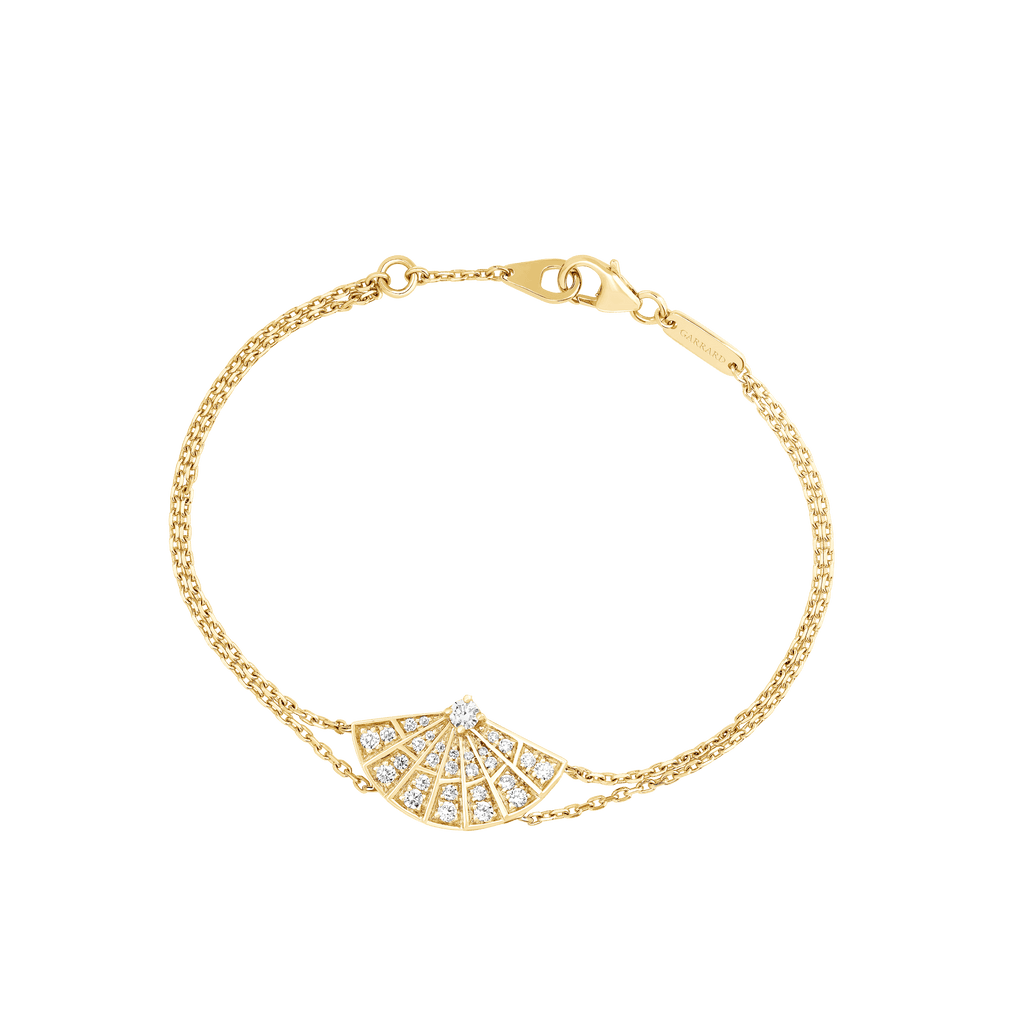 Garrard Fanfare Symphony Diamond Bracelet In 18ct Yellow Gold 2018418