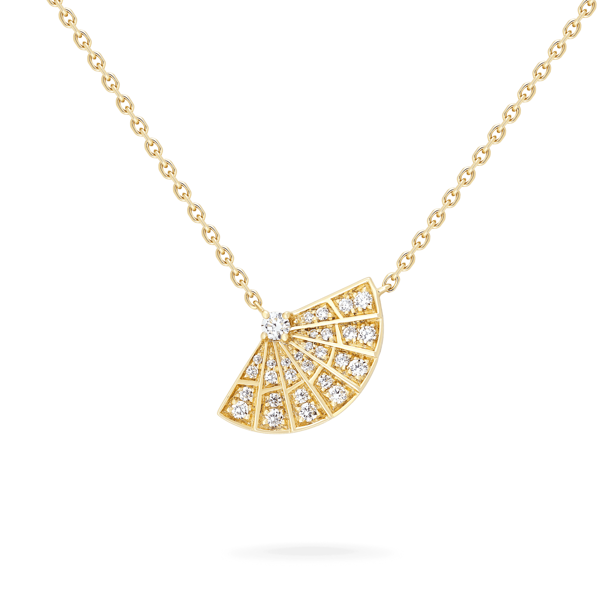 Garrard Fanfare Symphony Diamond Pendant In 18ct Yellow Gold 2018415