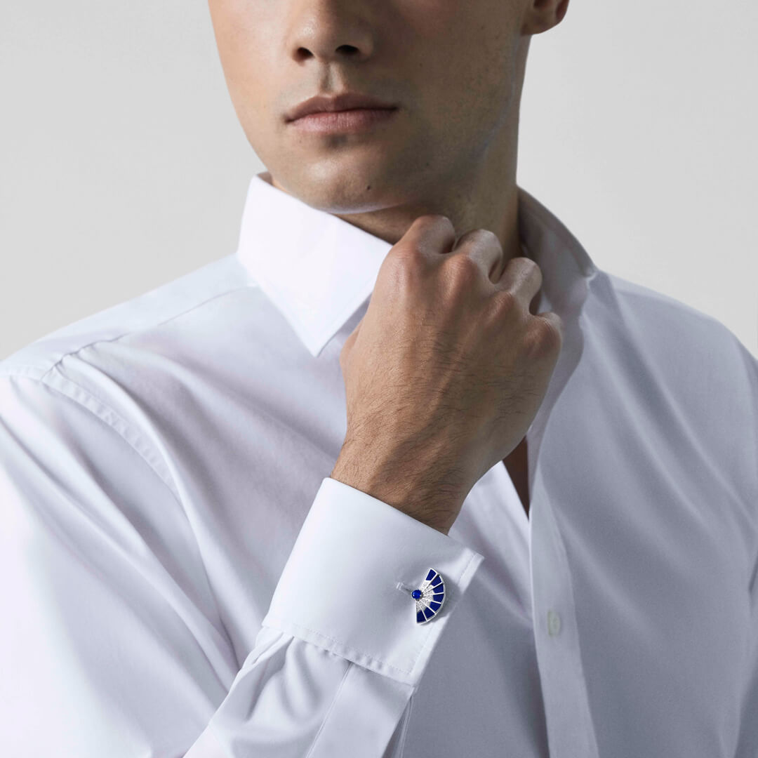 Garrard Fanfare Symphony Sapphire and Lapis Lazuli Cufflinks 2017635