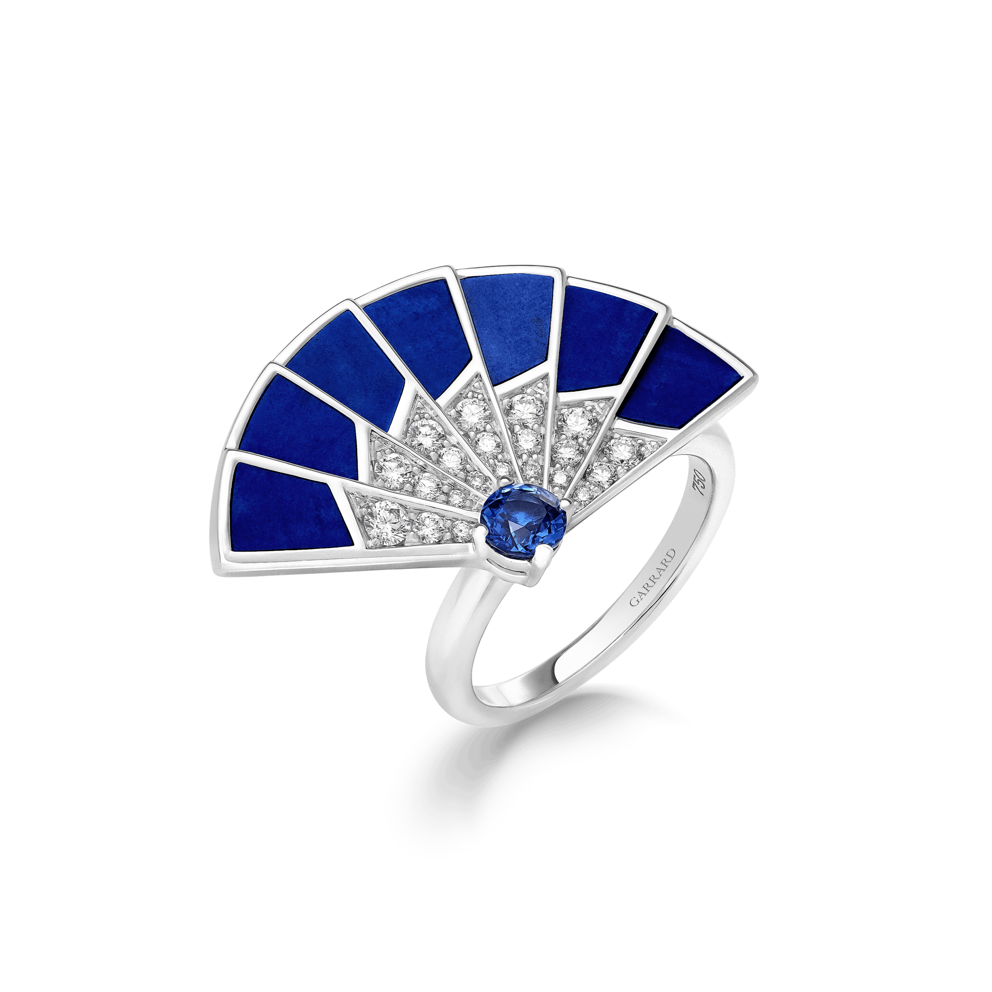 Garrard Fanfare Symphony collection Sapphire and Lapis Lazuli Ring 2018278 Hero