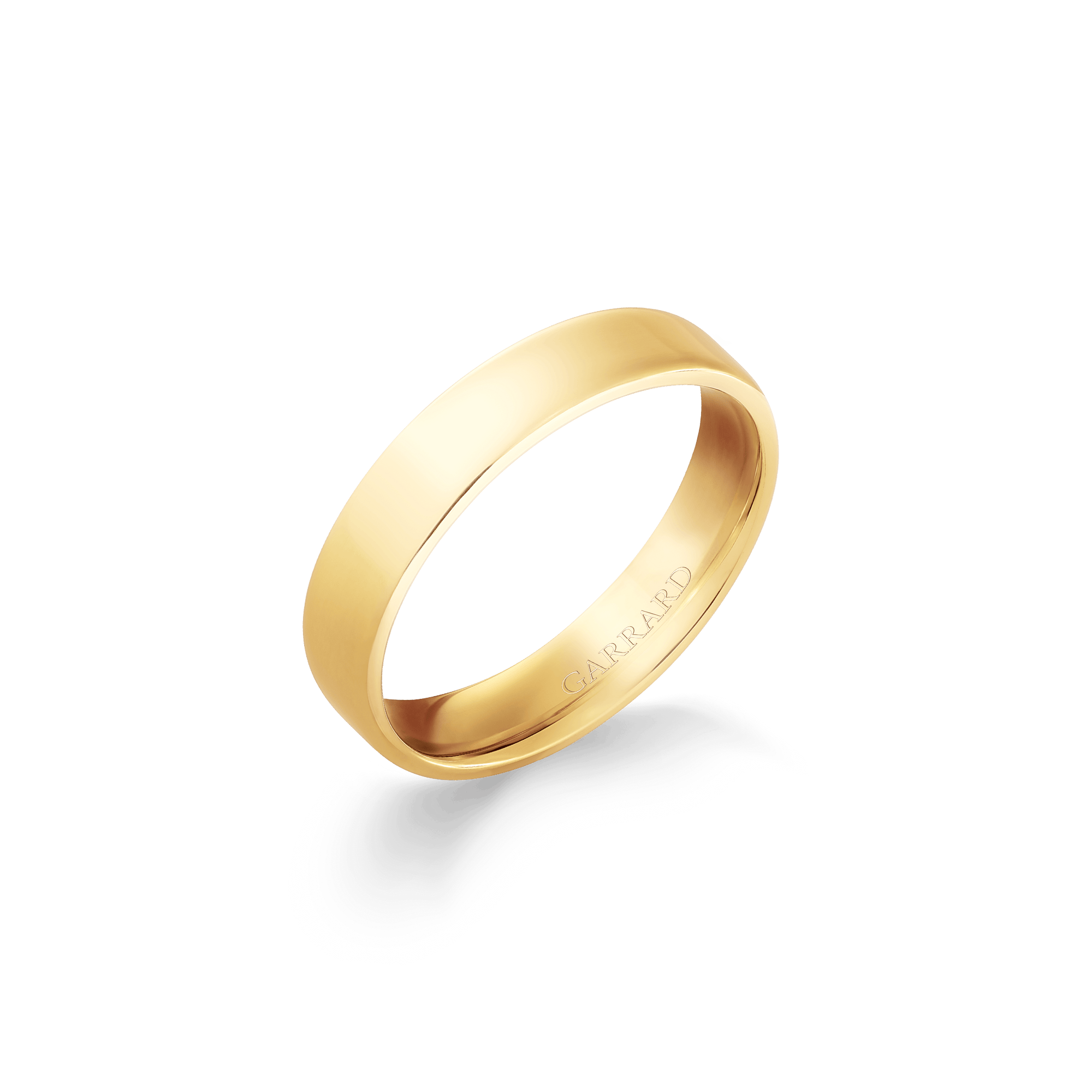 Garrard Flat Court Softened Edges Wedding Ring in 18ct Yellow Gold 5mm 2017972009
