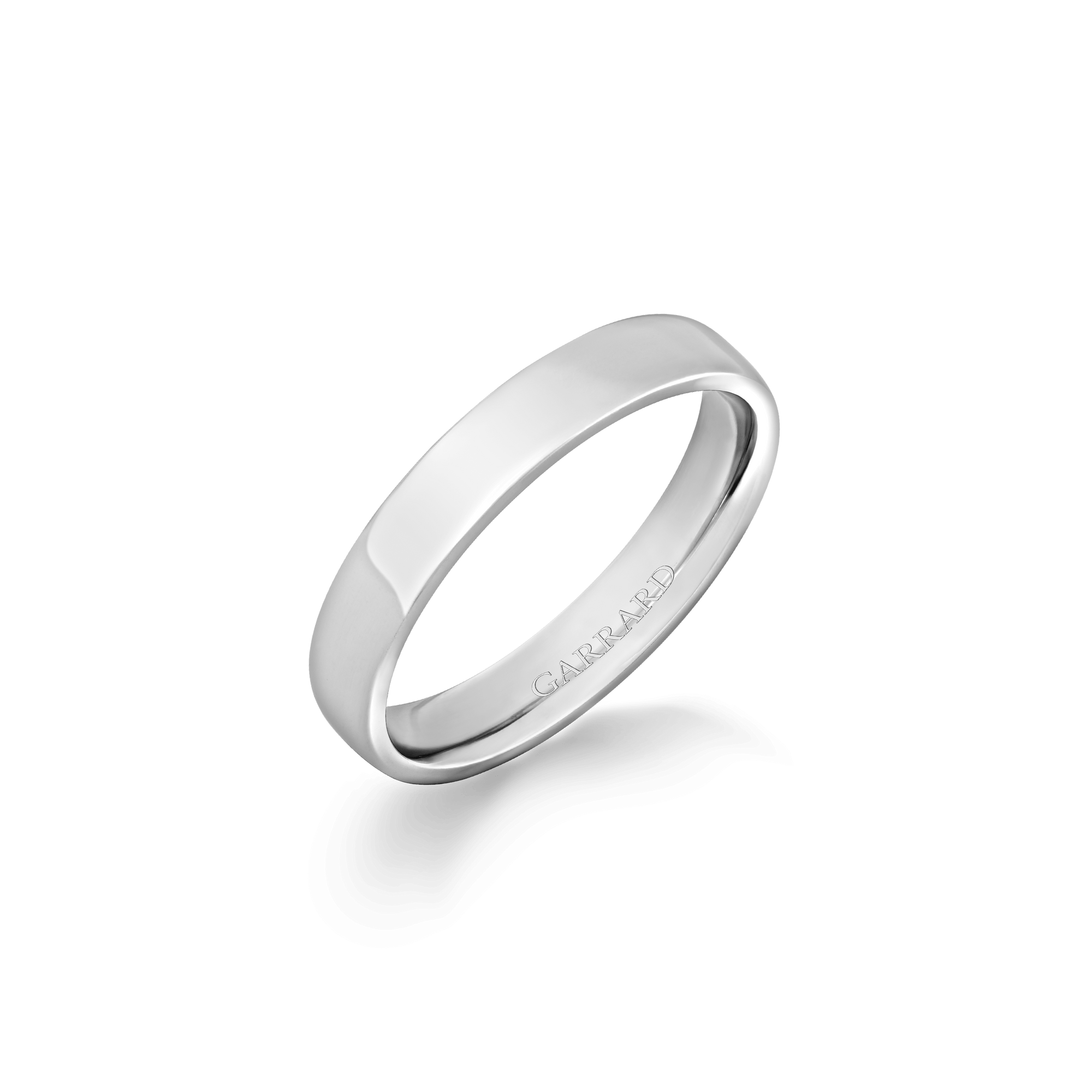 Garrard Flat Court Softened Edges Wedding Ring in Platinum 4mm 2017969001