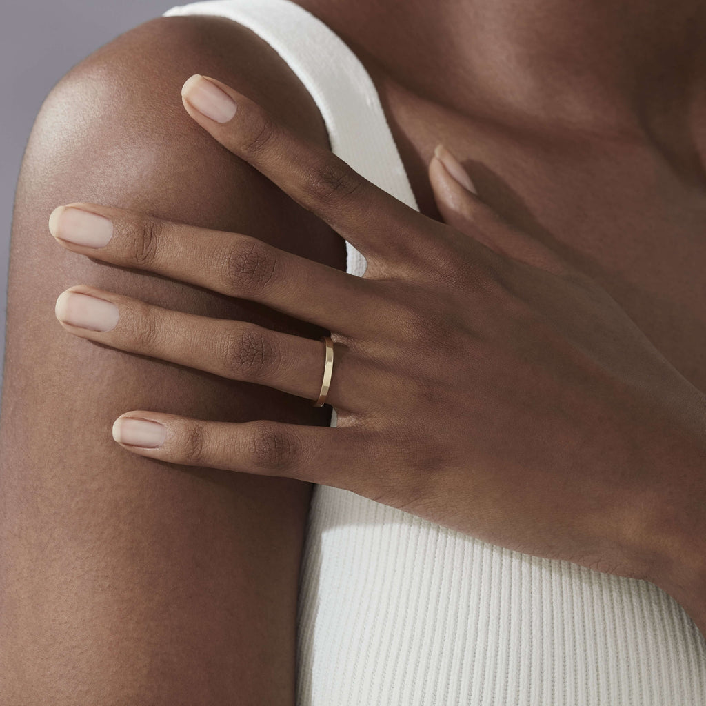 Garrard Flat Court Wedding Ring in 18ct Yellow Gold 2mm 2017974