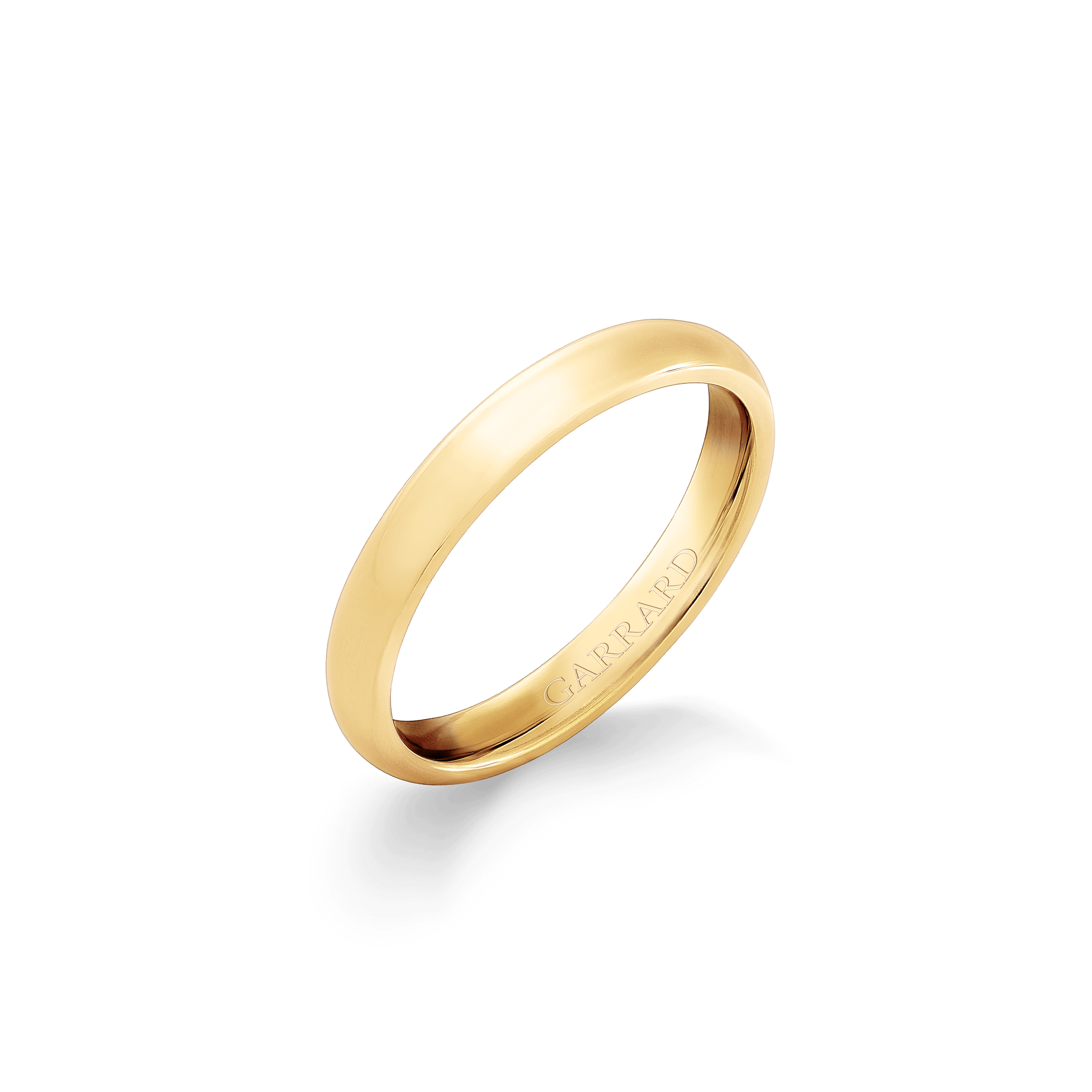 Garrard Heavy Court Wedding Ring in 18ct Yellow Gold 3mm 2017984004