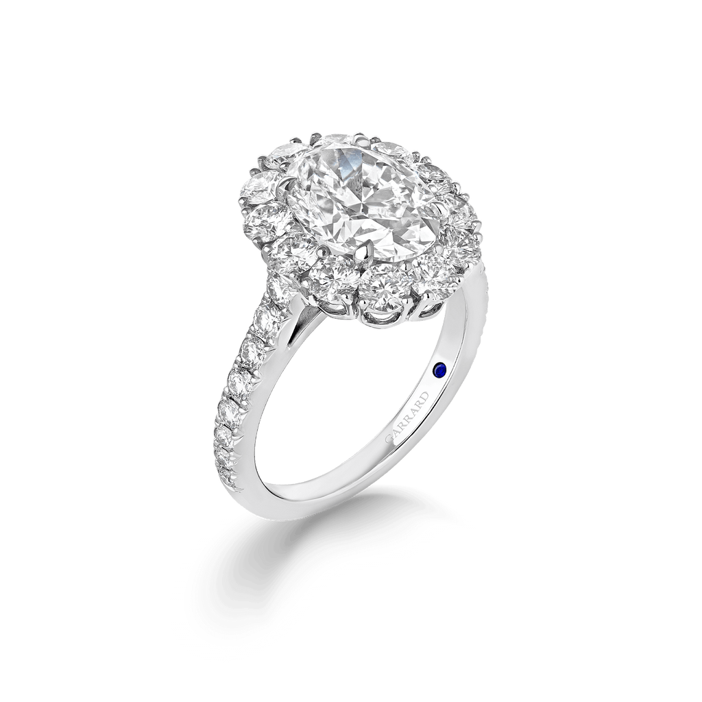 Garrard Jewelled Vault 3.01ct Oval Diamond 1735 Ring In Platinum 2018296